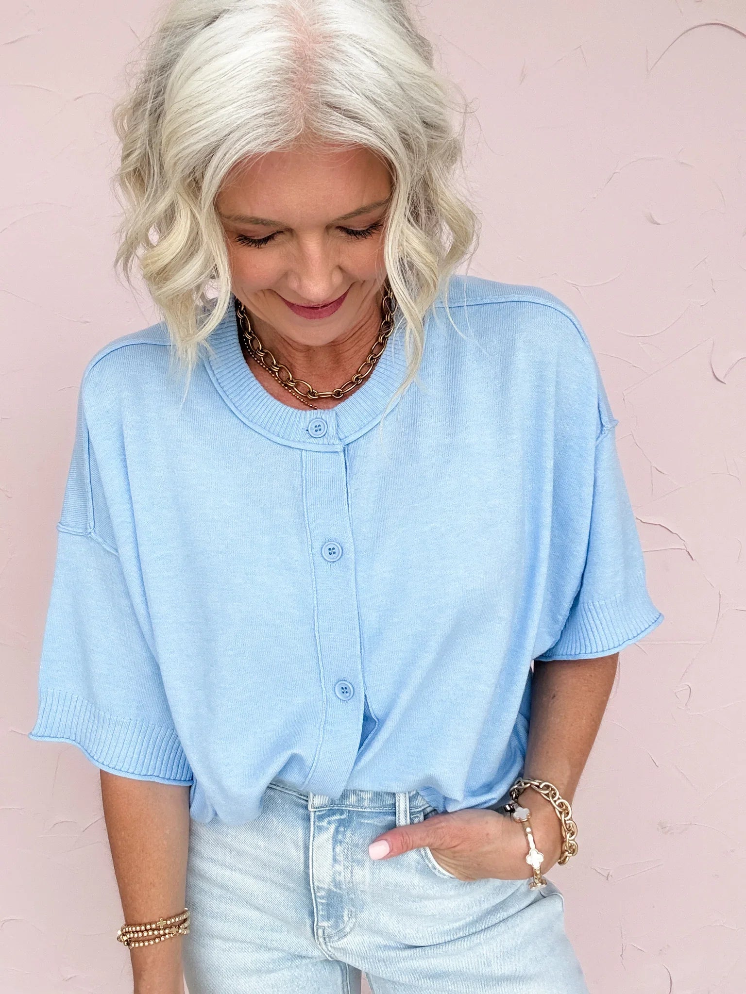 Kaia Soft Button Cardigan