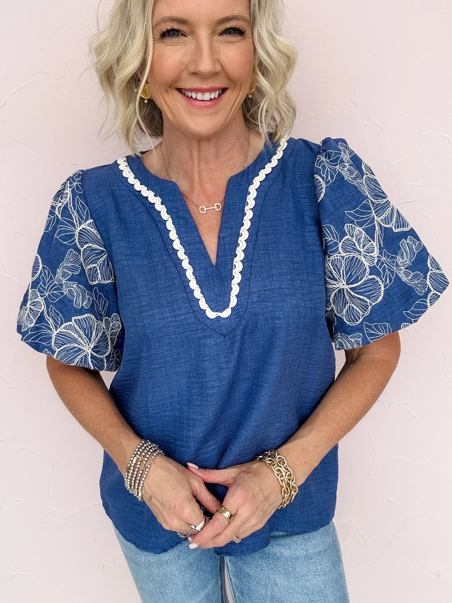 Azul Skies Social Top