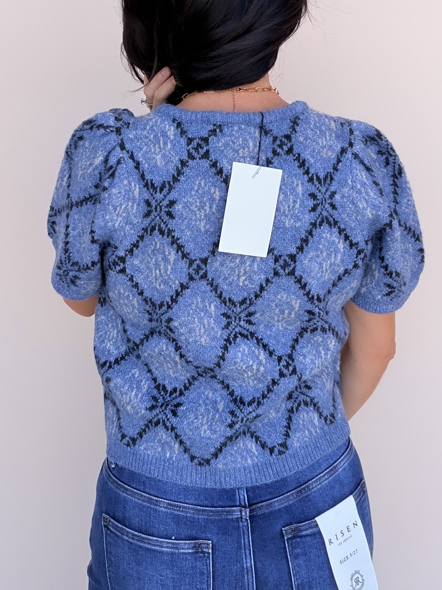 Rosewood Diamond Cardigan | Navy