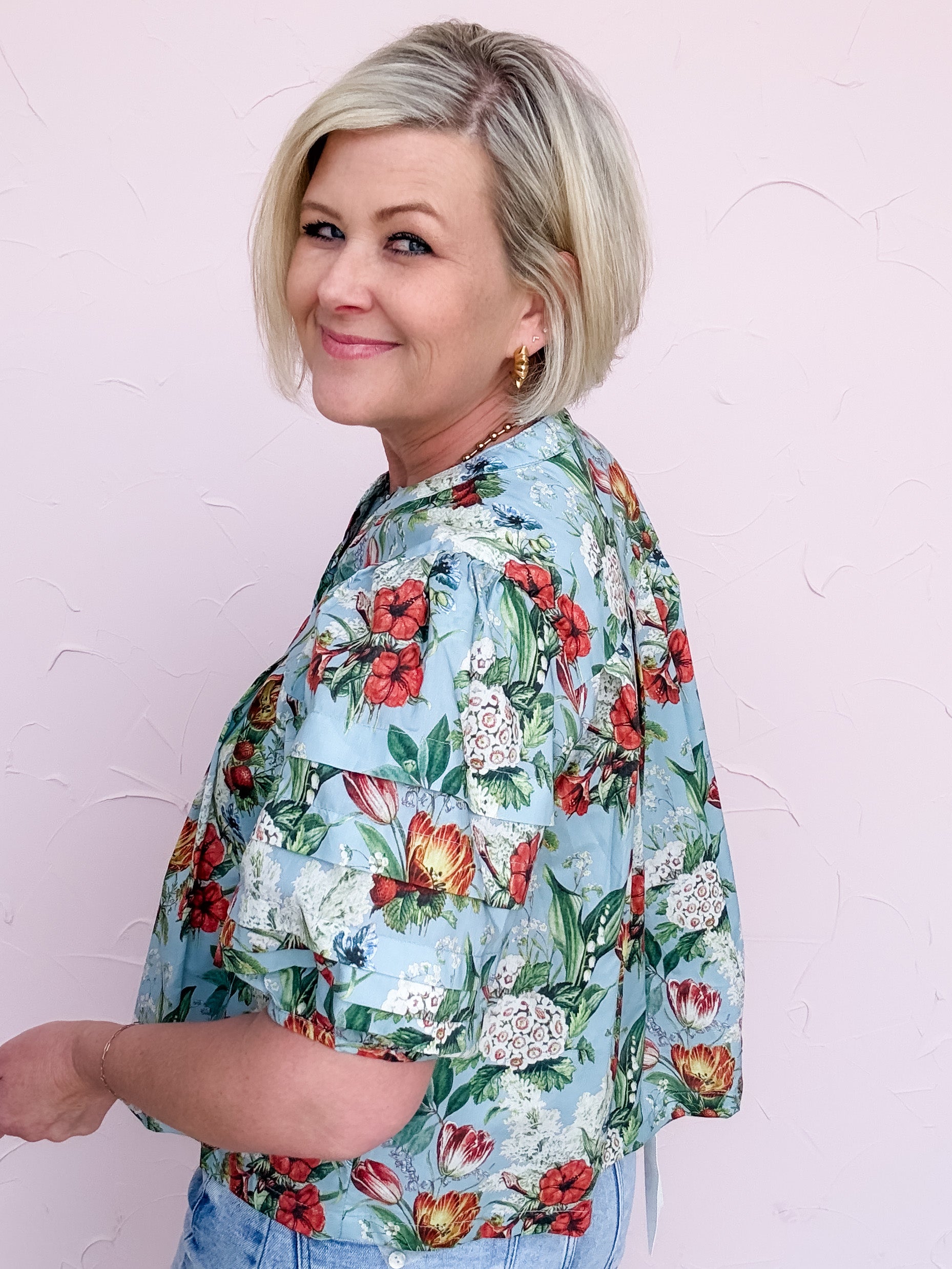 Strawberry Bloom Top