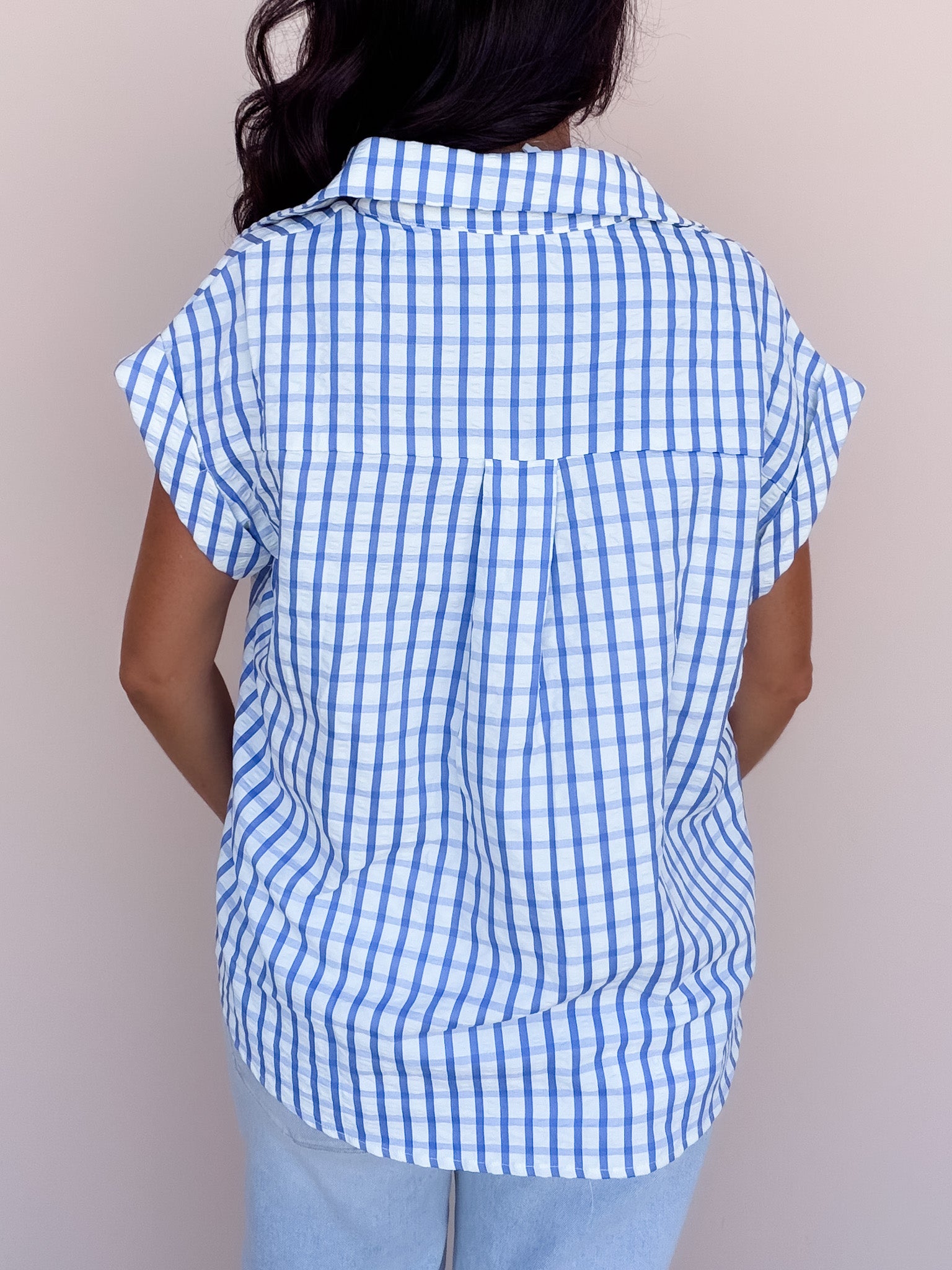 Bluebell Gingham Top