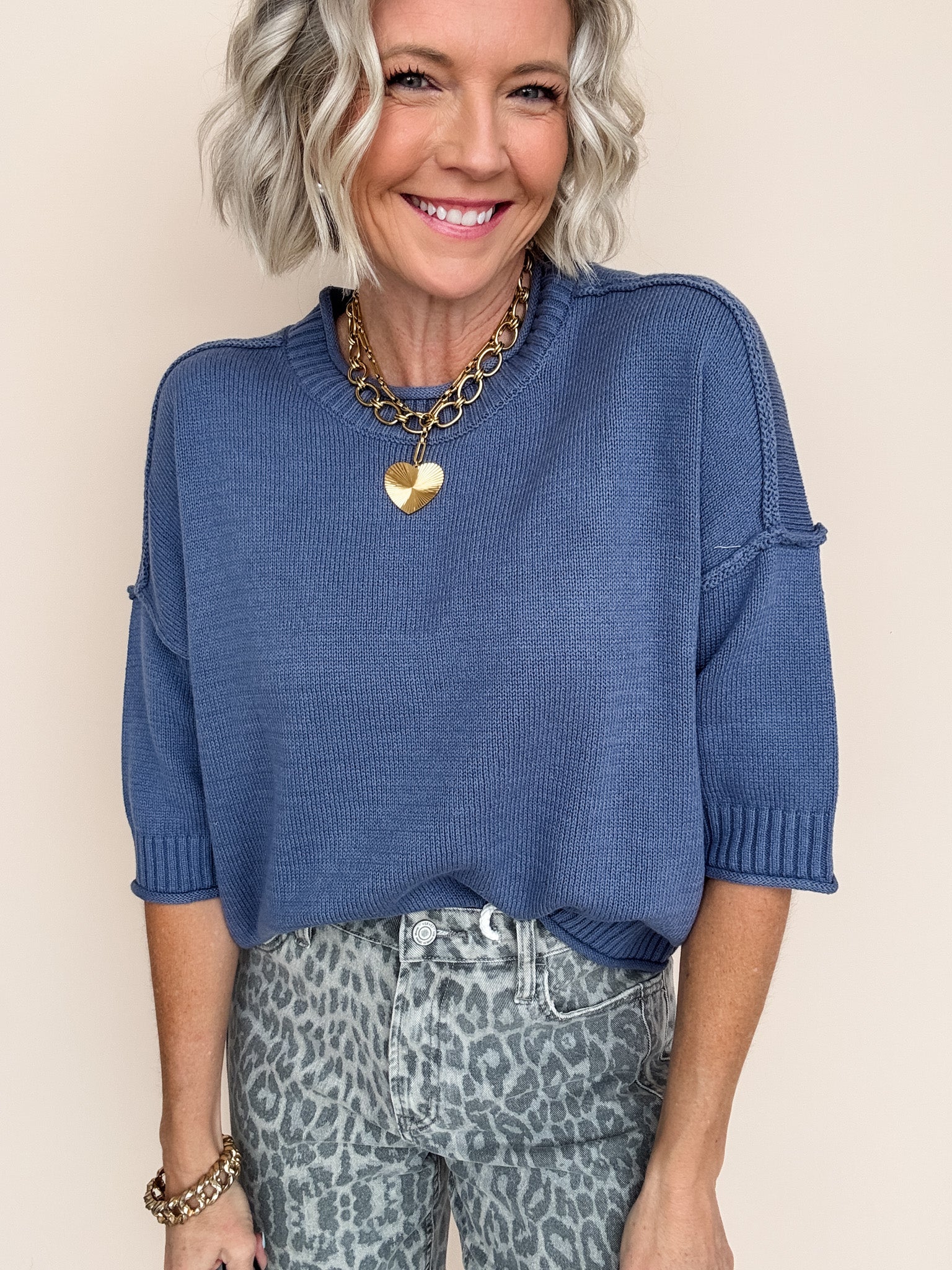 Denim Skies Sweater