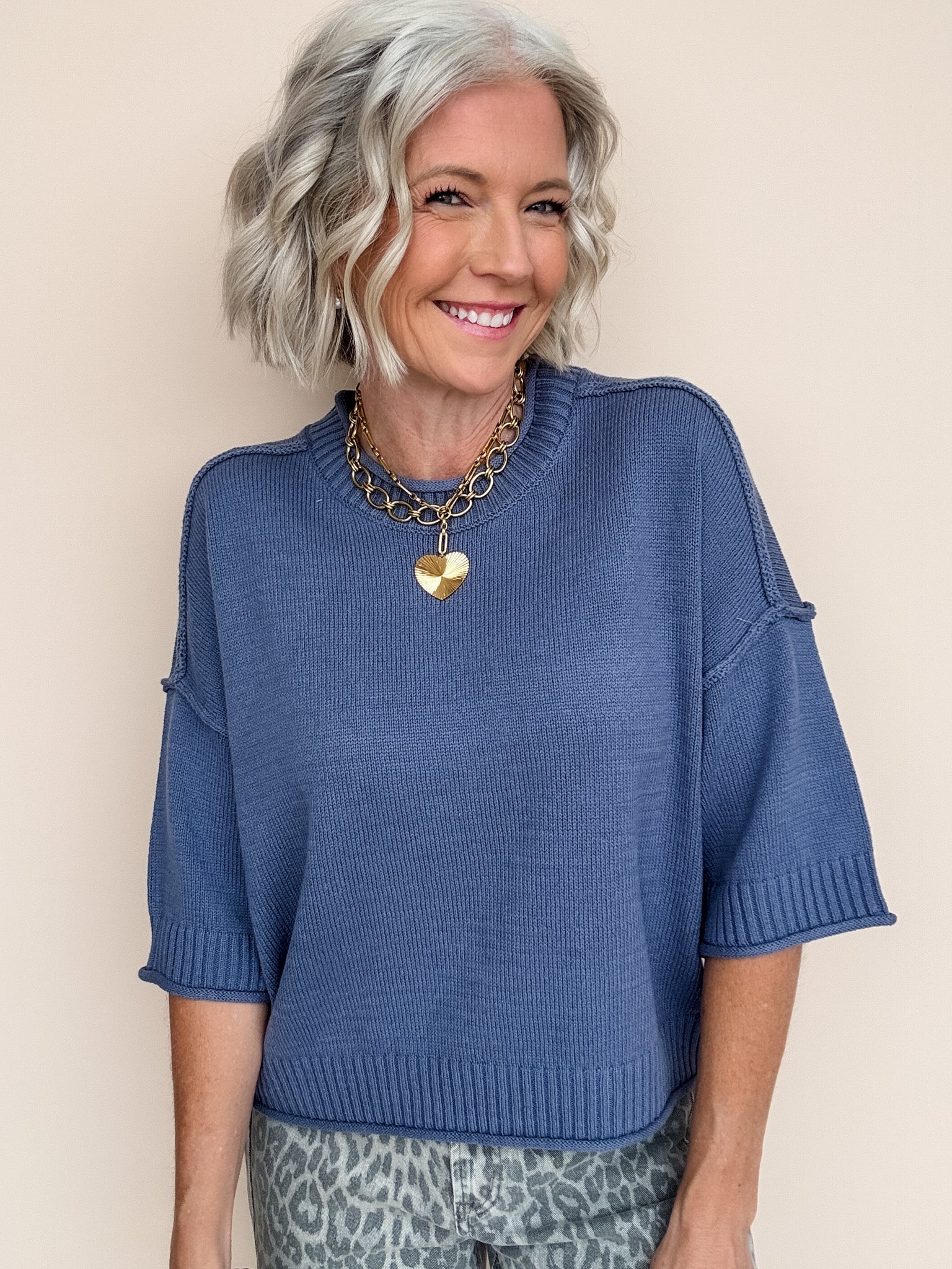 Denim Skies Sweater