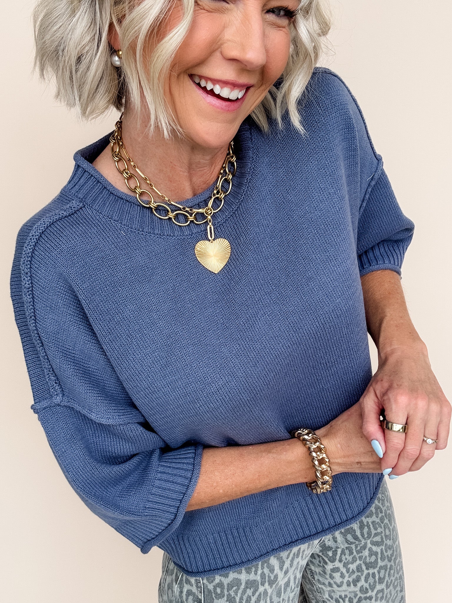 Denim Skies Sweater