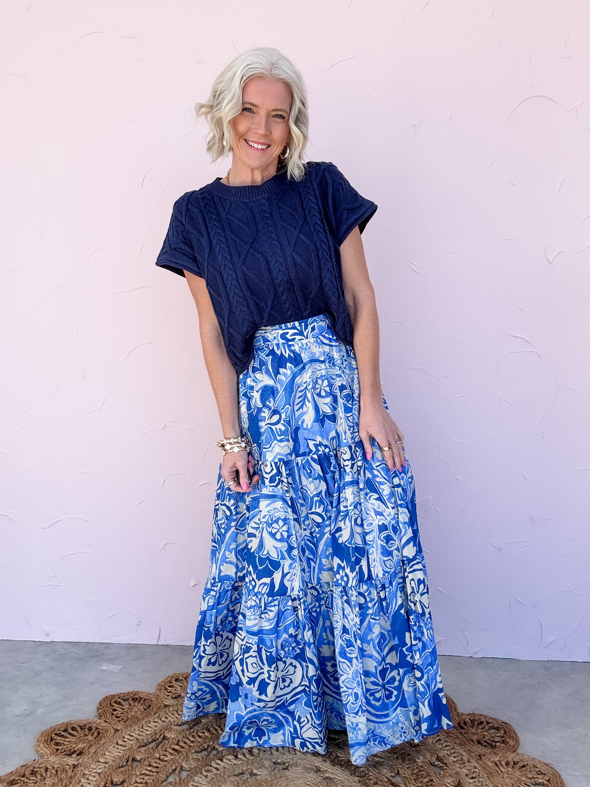Santorini Blues Skirt