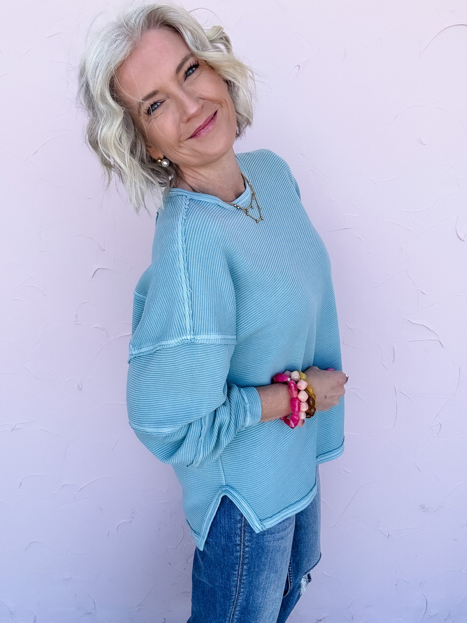 In the Flow Ribbed Top