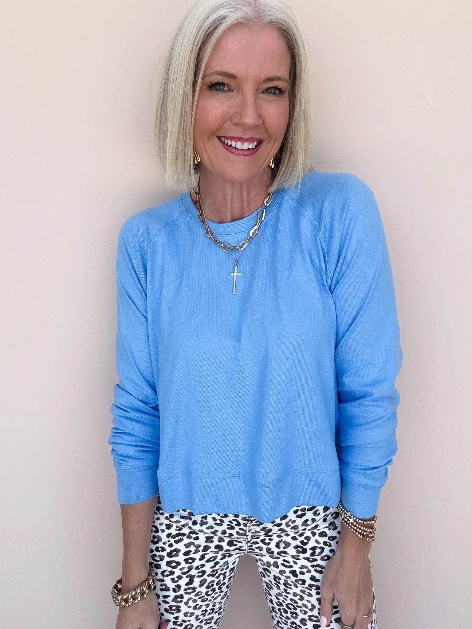 Denim Drift Pullover