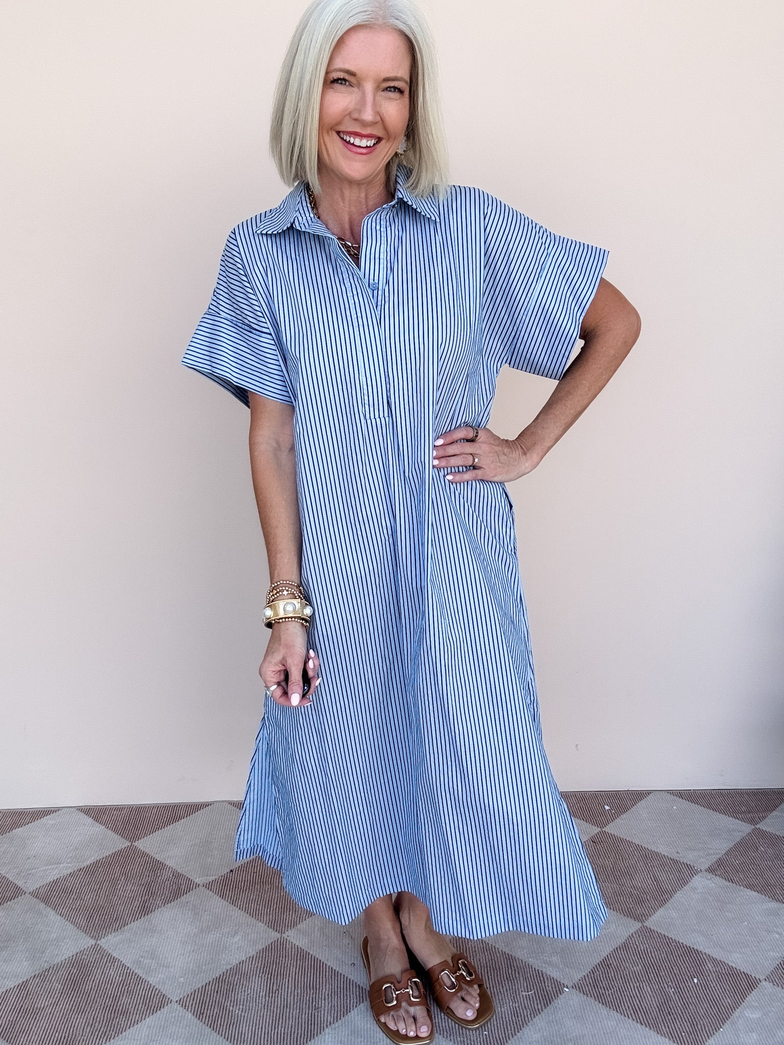 Winslow Dress | Dusty Blue