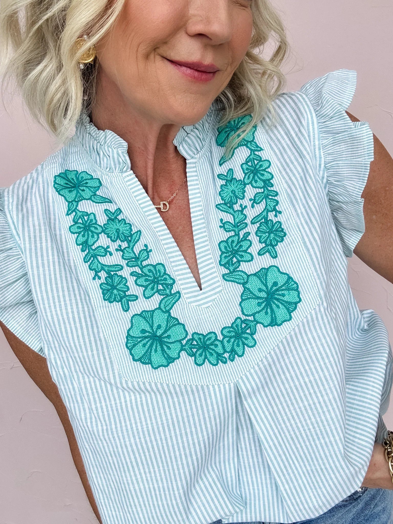 Breezy Lane Embroidered Top