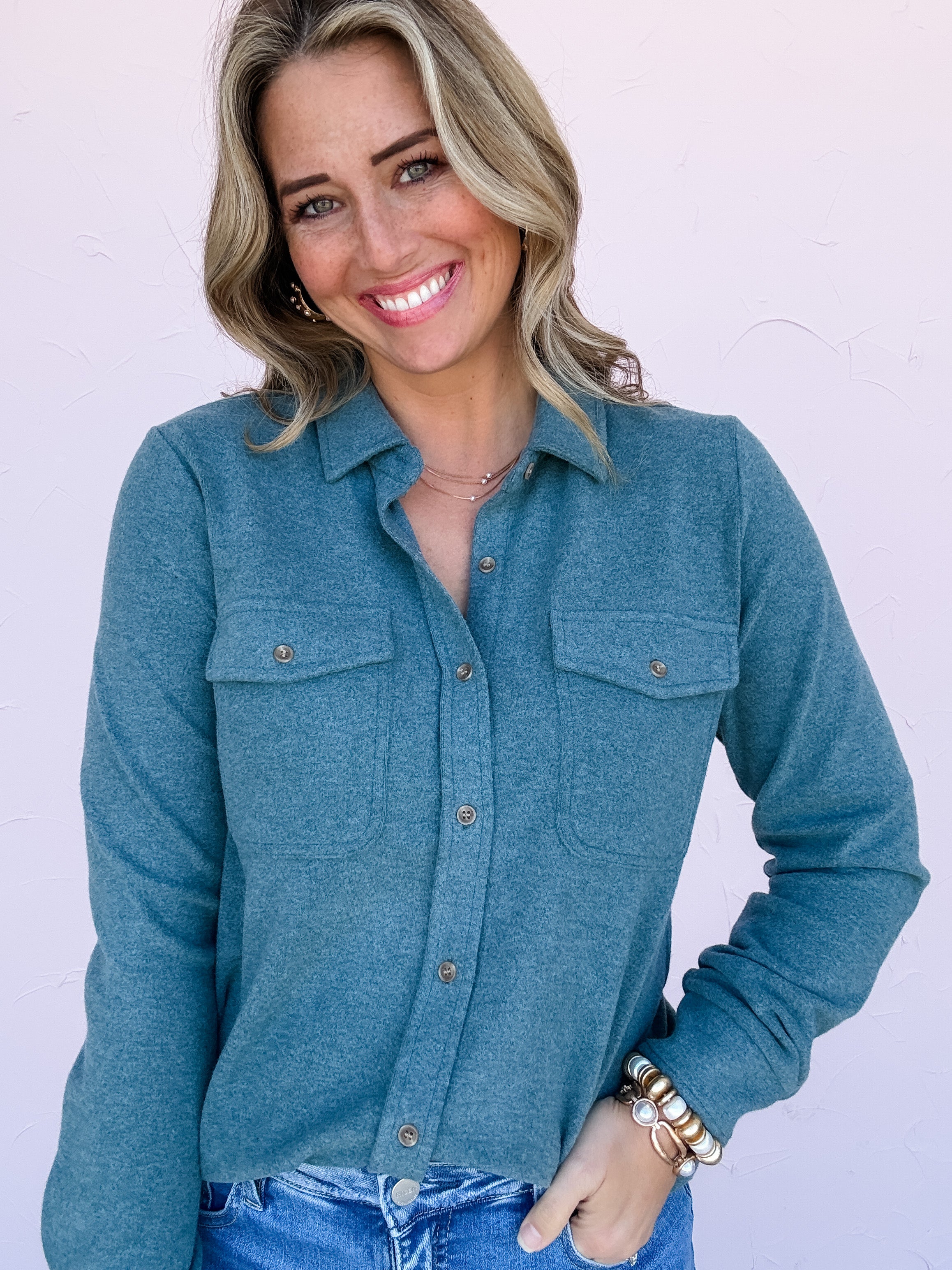 Blue Haven Button Down