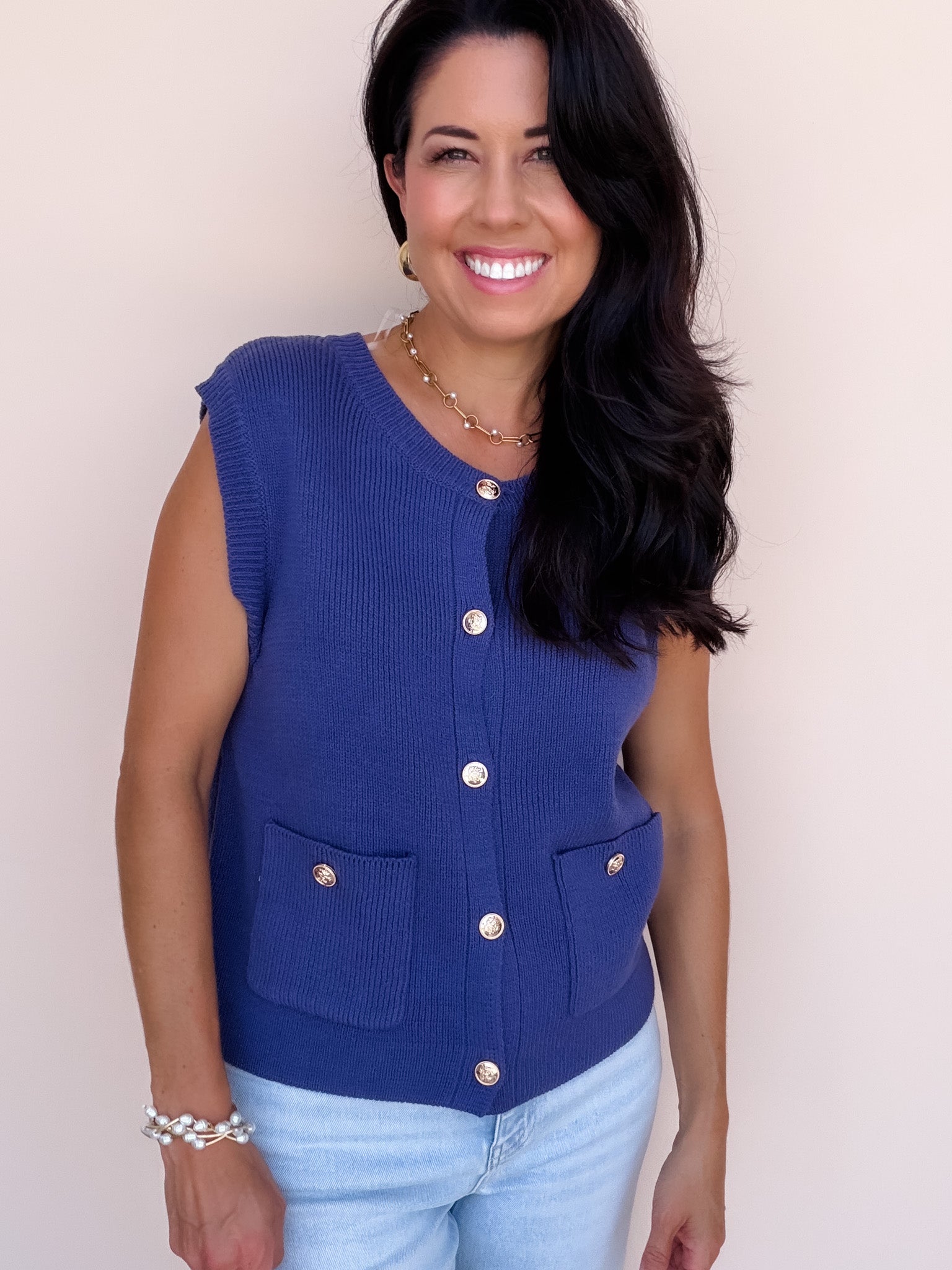 Nina Sky Sweater Vest