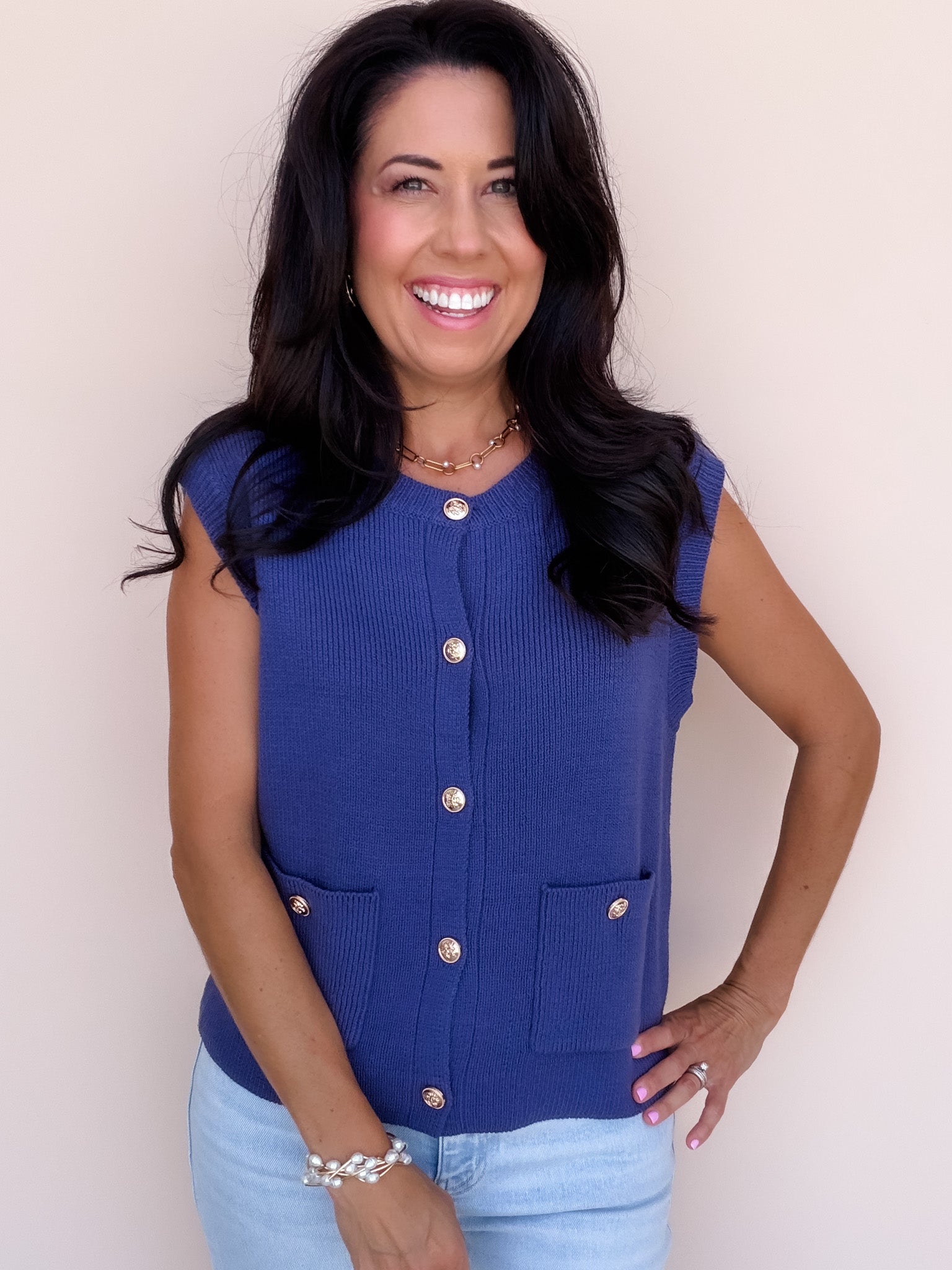 Nina Sky Sweater Vest