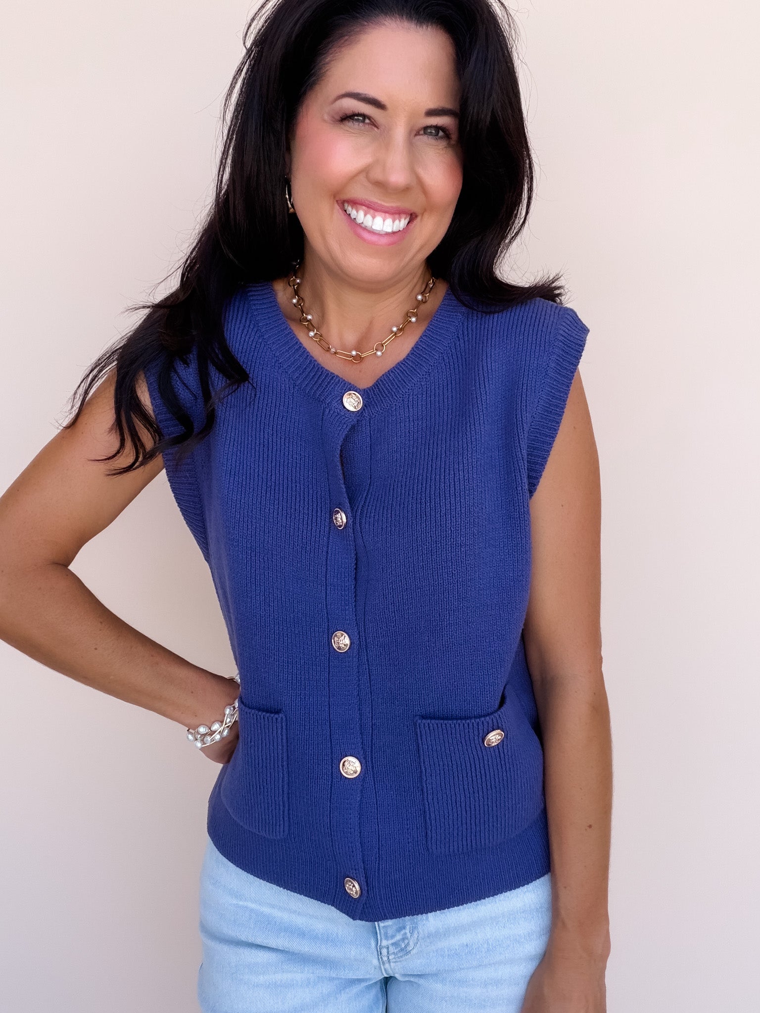 Nina Sky Sweater Vest