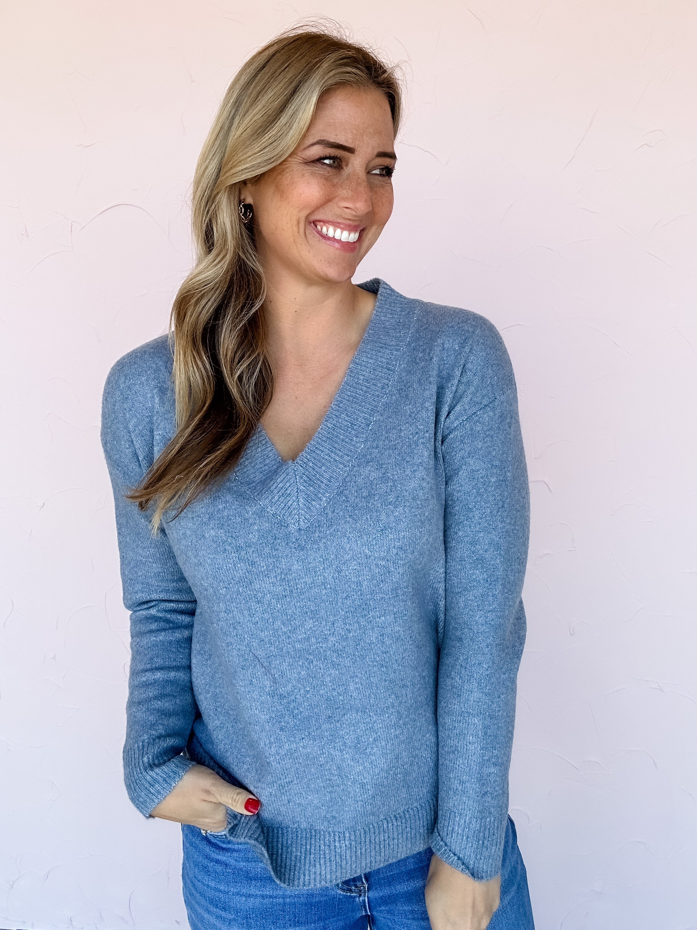 Winter Chill V-Neck Sweater