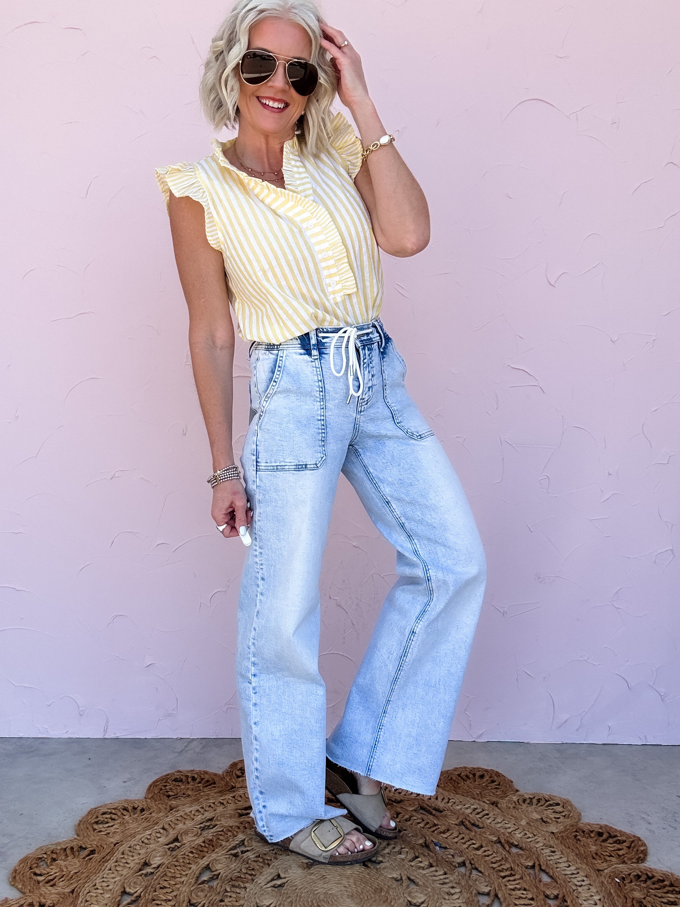 Draw the Line Wide Leg