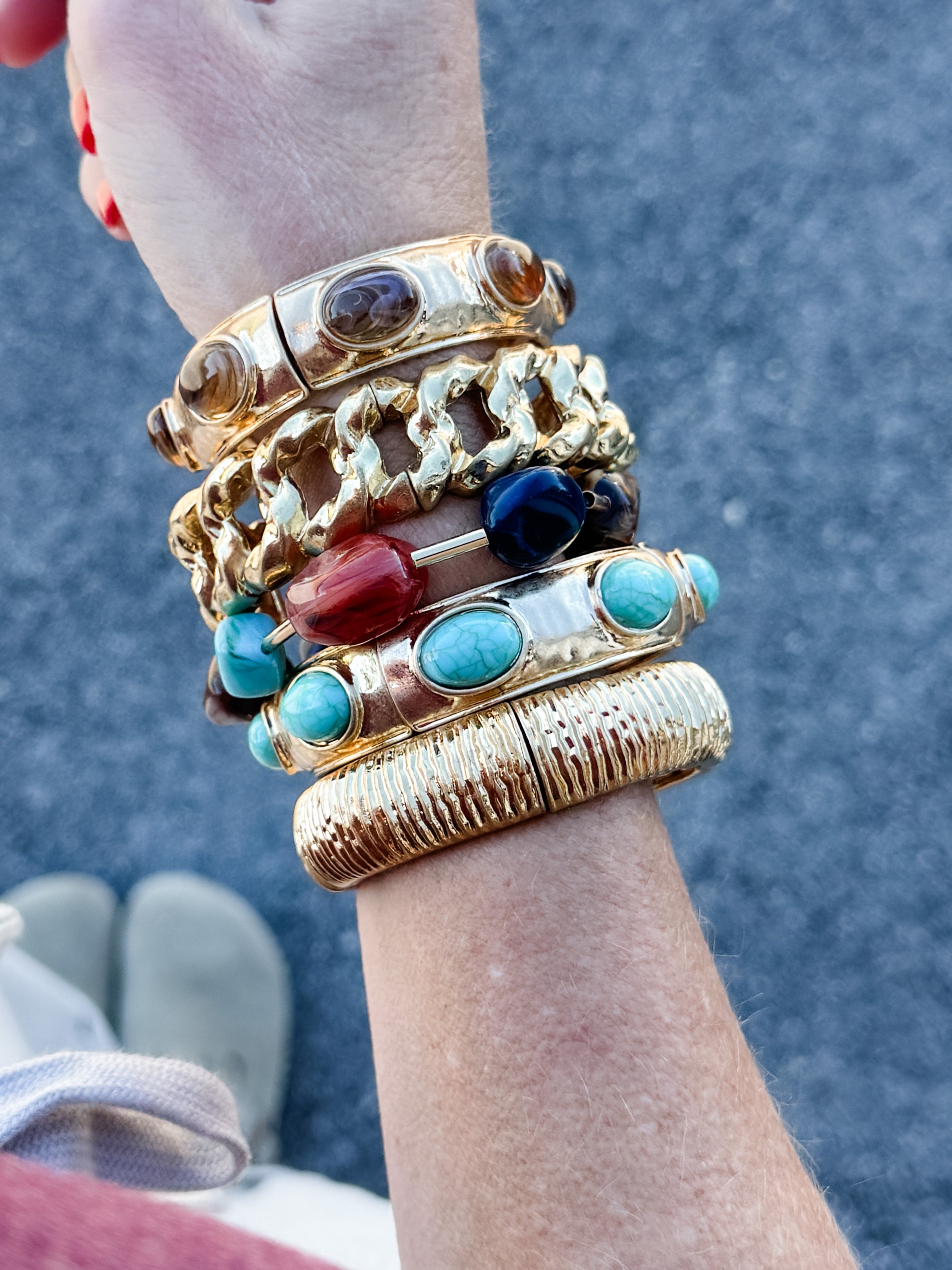 Gemstone Glow Bracelet Set