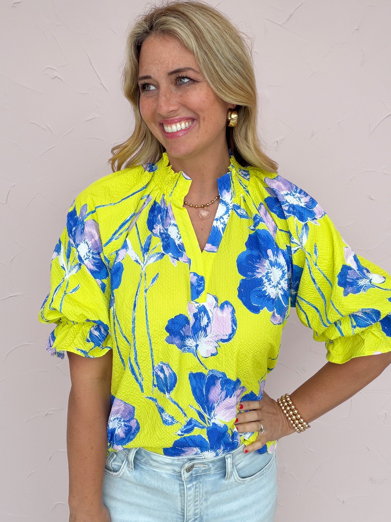 Lemon Zest Bloom Top