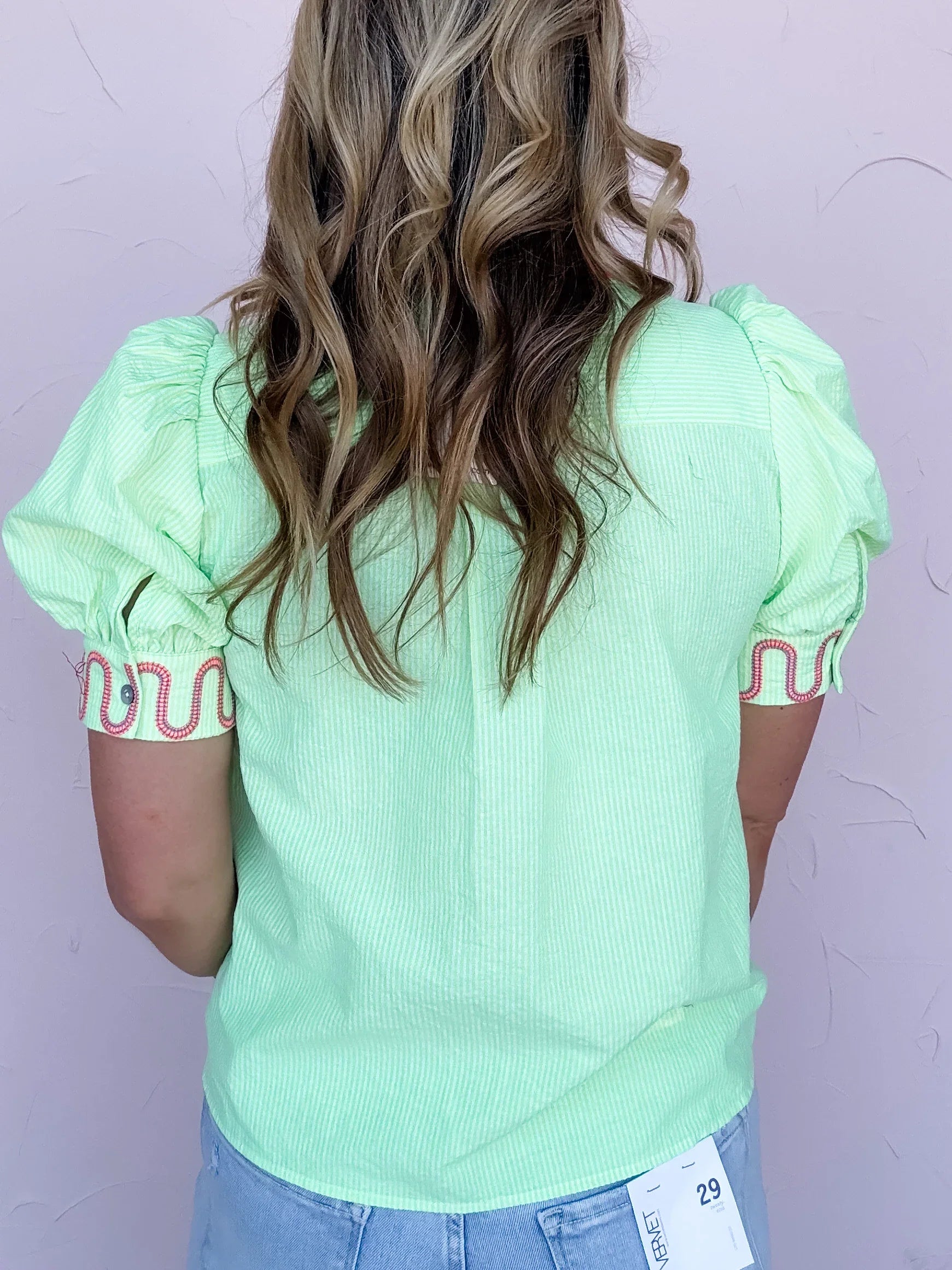 Color Pop Collar Top