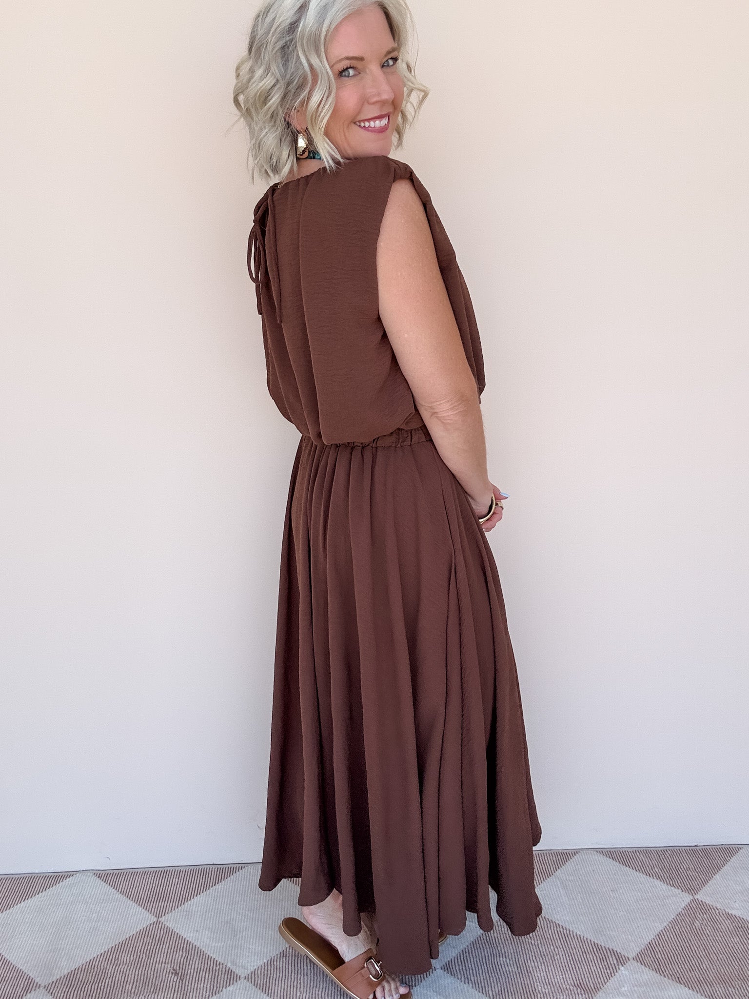 Night Cap Skirt Set | Brown