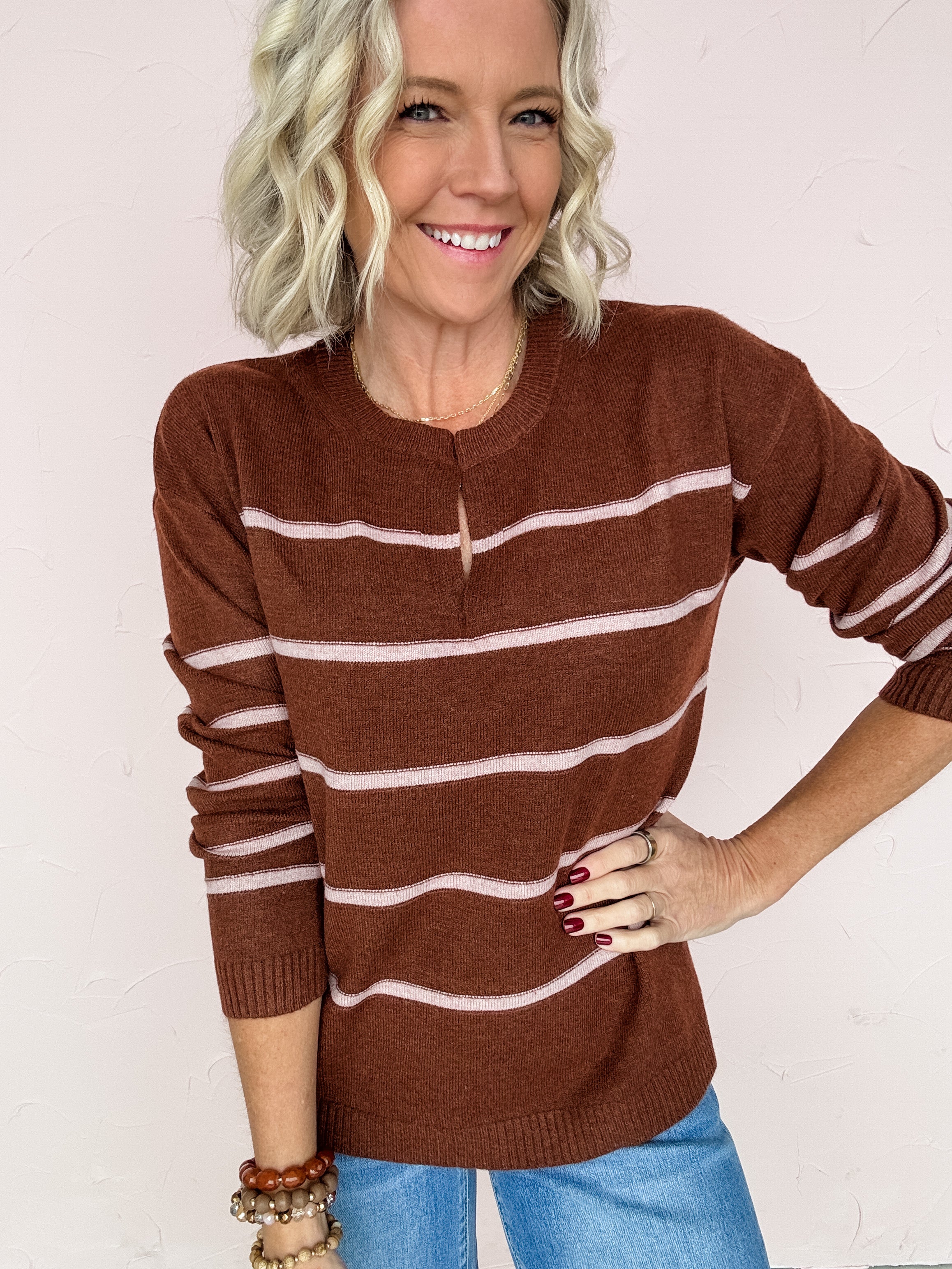 Painted Lines Sweater