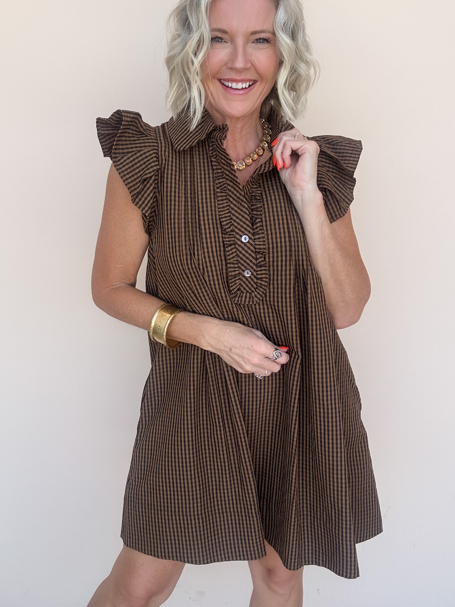 Little Miss Sunshine Dress | Black Tan