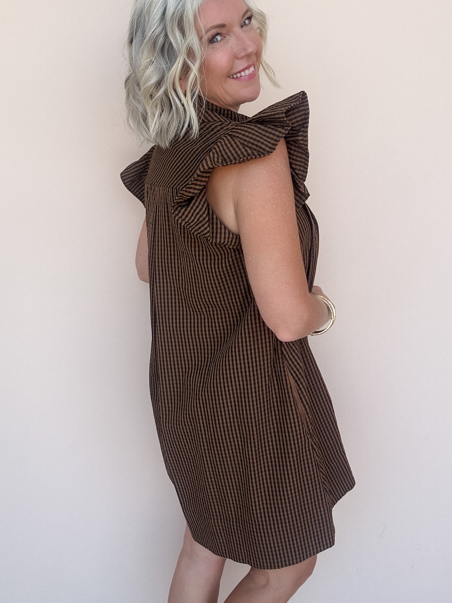 Little Miss Sunshine Dress | Black Tan