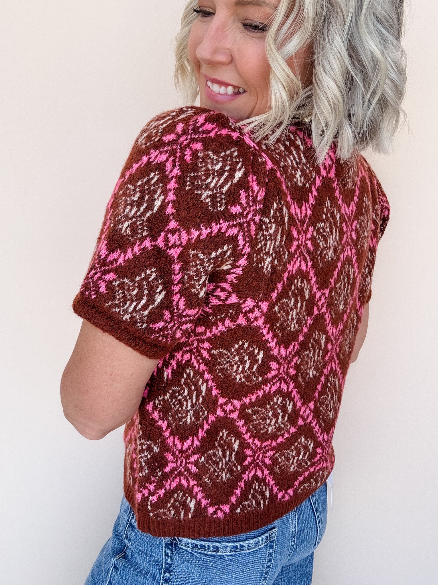 Rosewood Diamond Cardigan