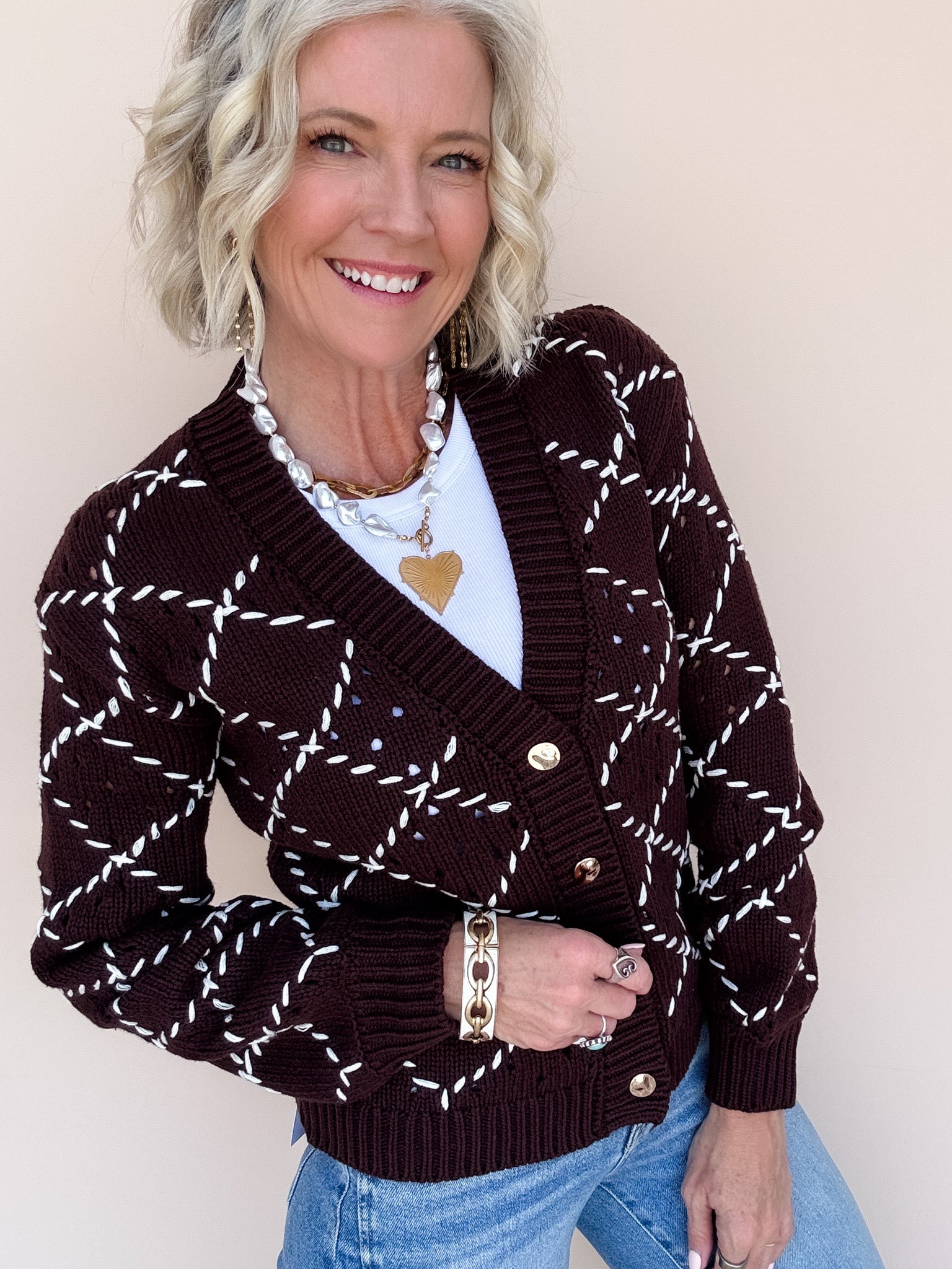 Lattice House Cardigan