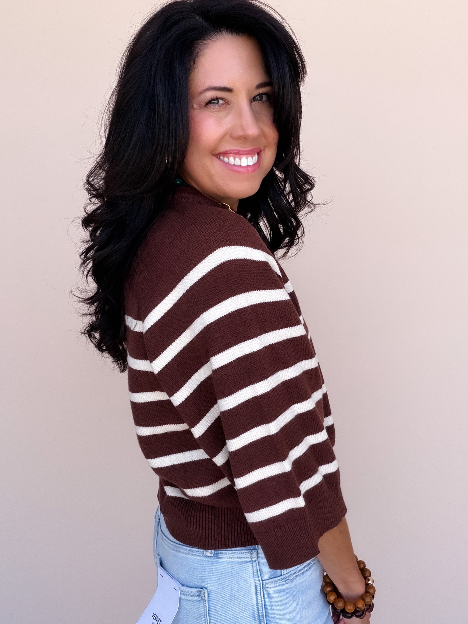 Spirit Henley Sweater | Brown