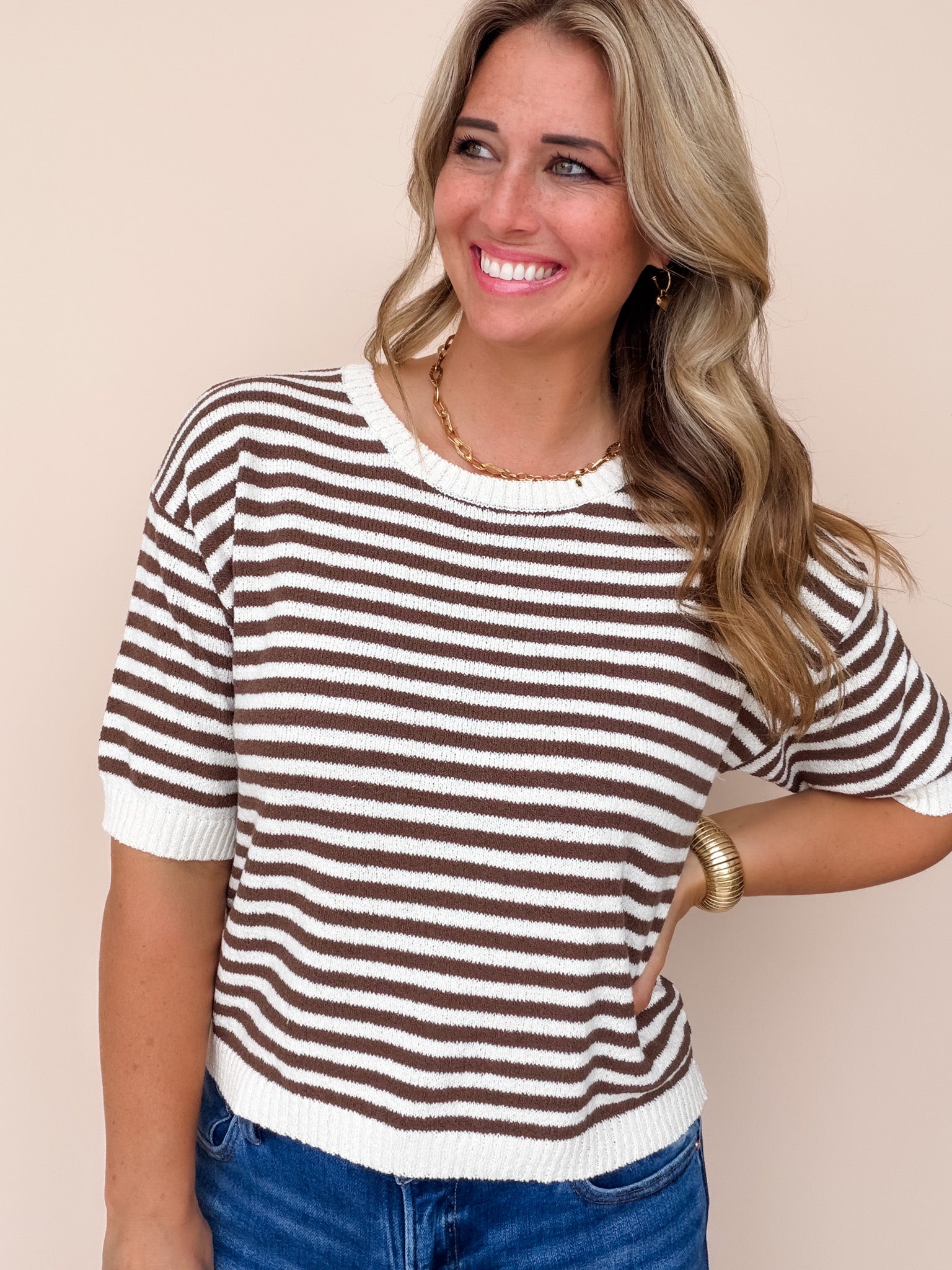 Good Measure Knit Top | Brown