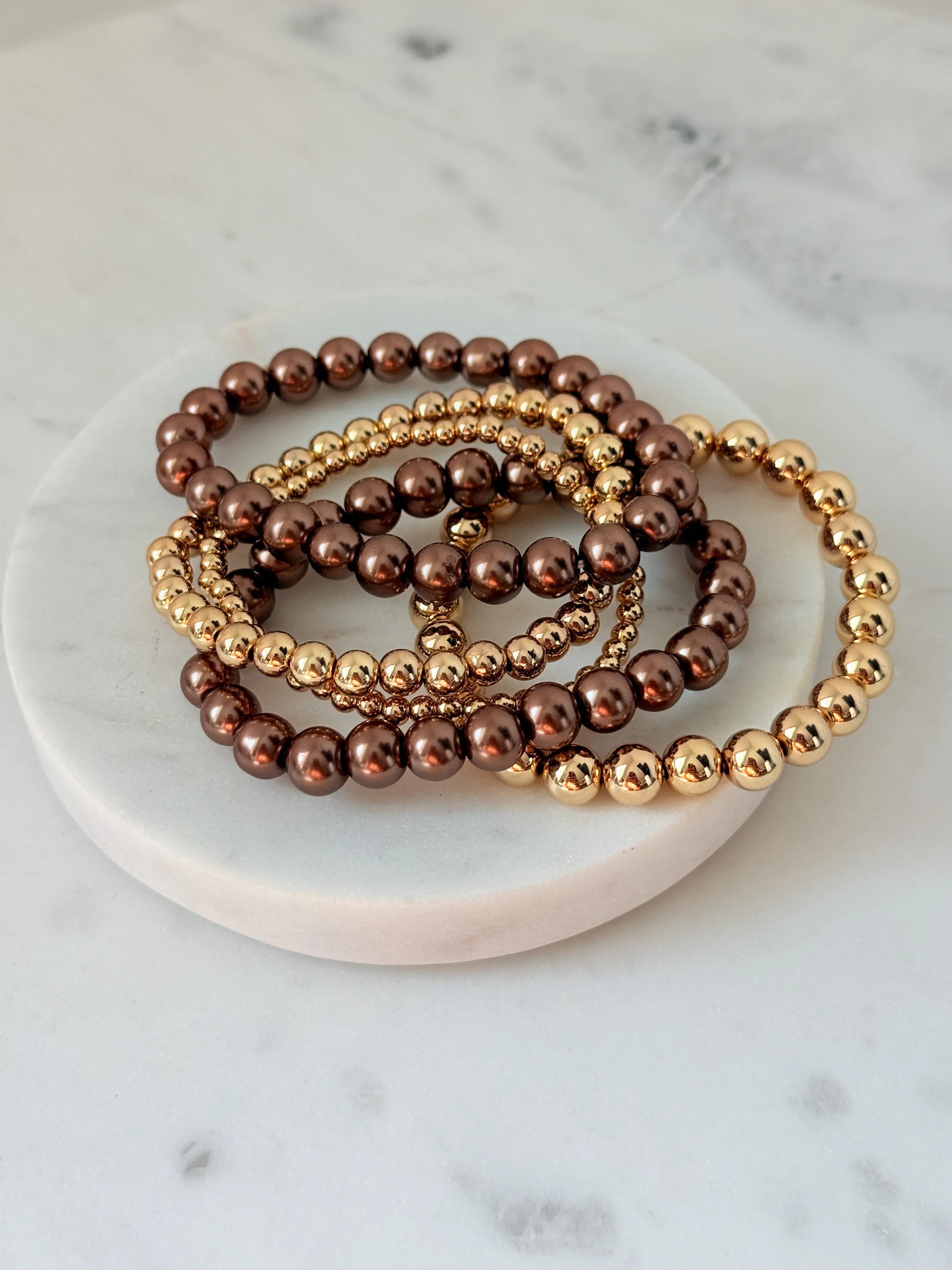 Studio Stack Bracelet Set | Bronze