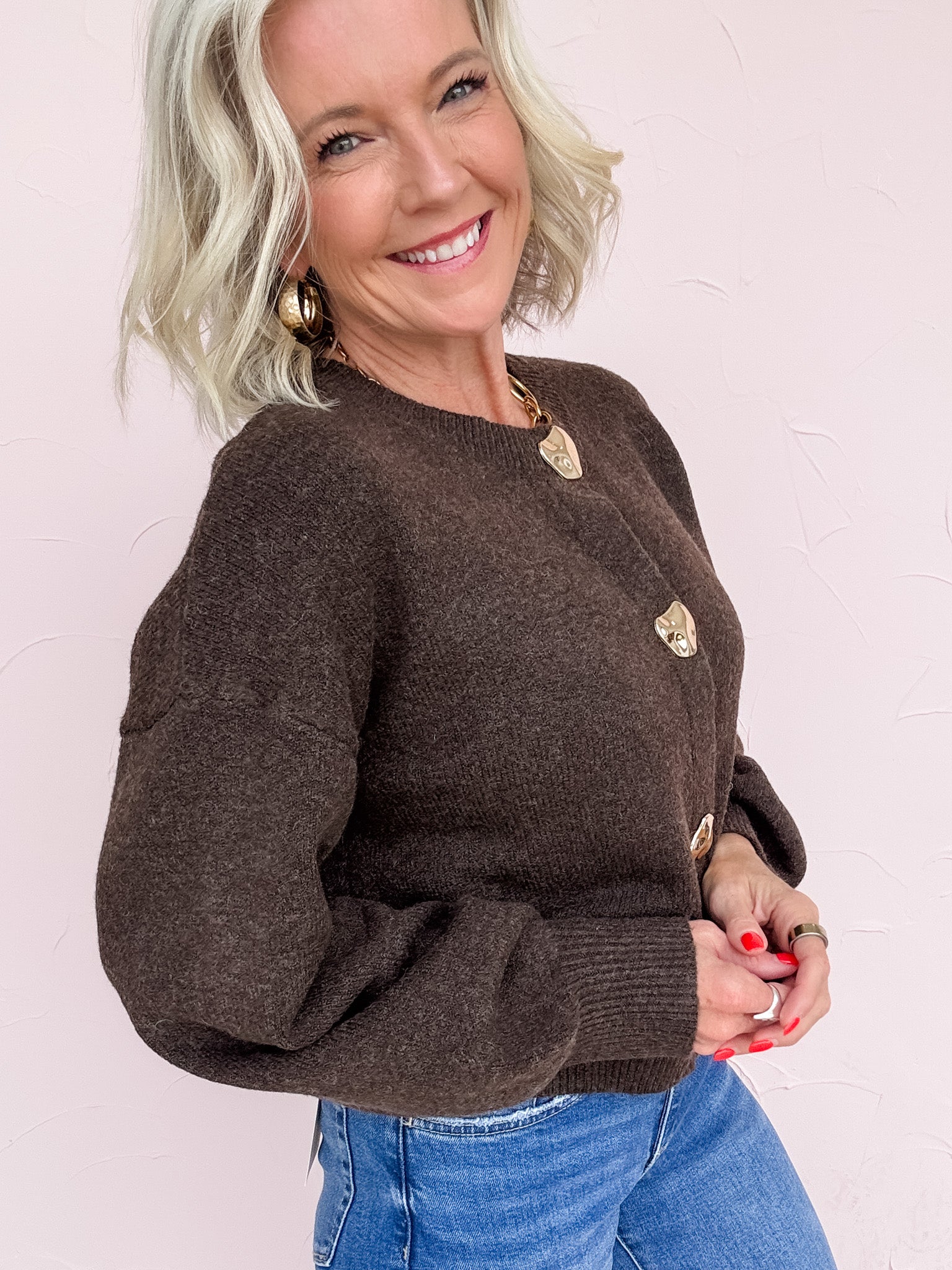 Gilded Truffle Cardigan