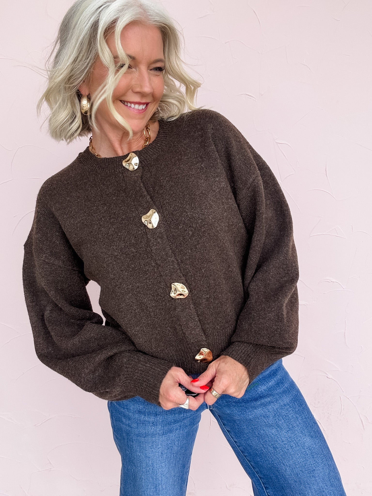 Gilded Truffle Cardigan