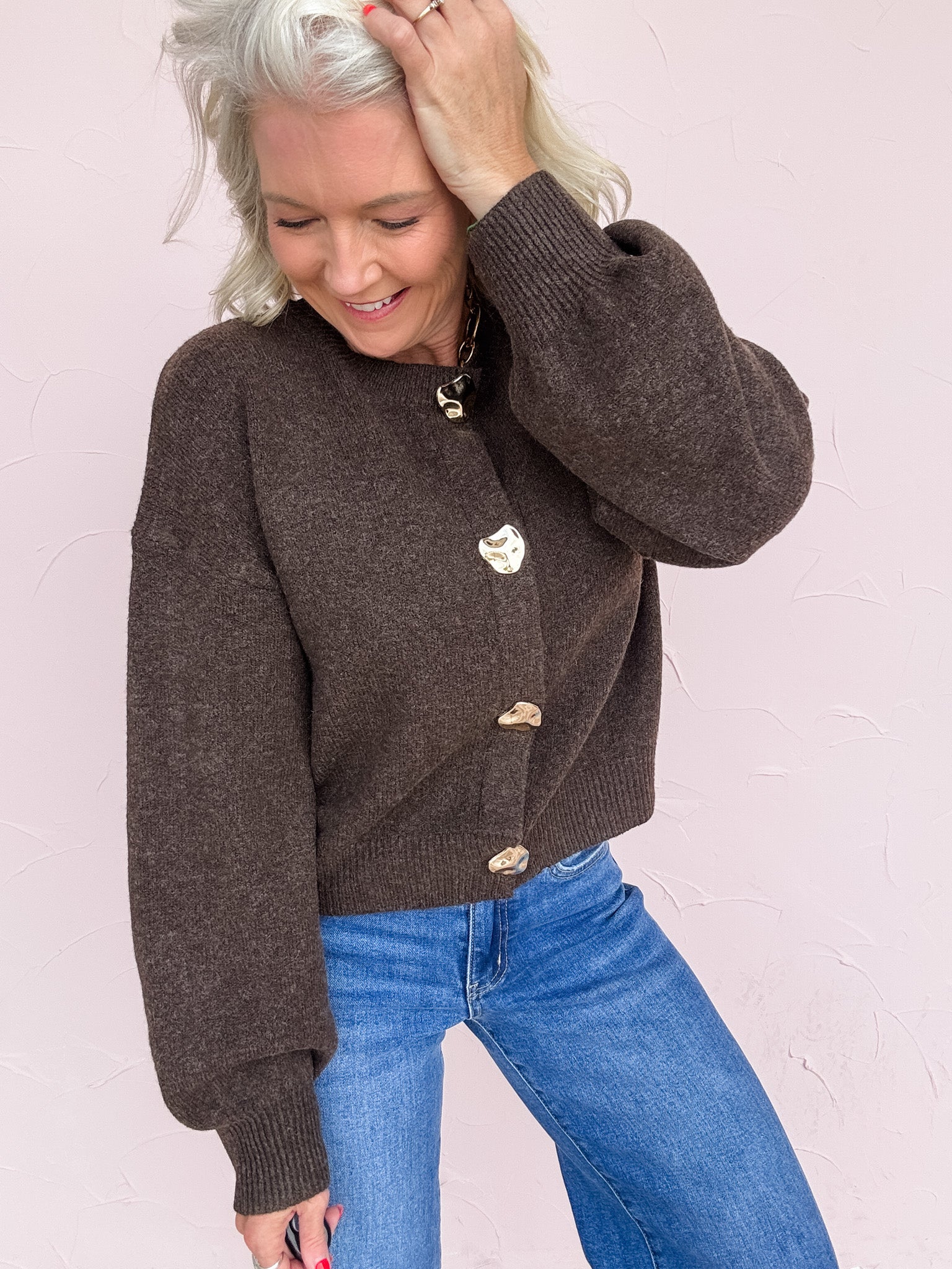 Gilded Truffle Cardigan
