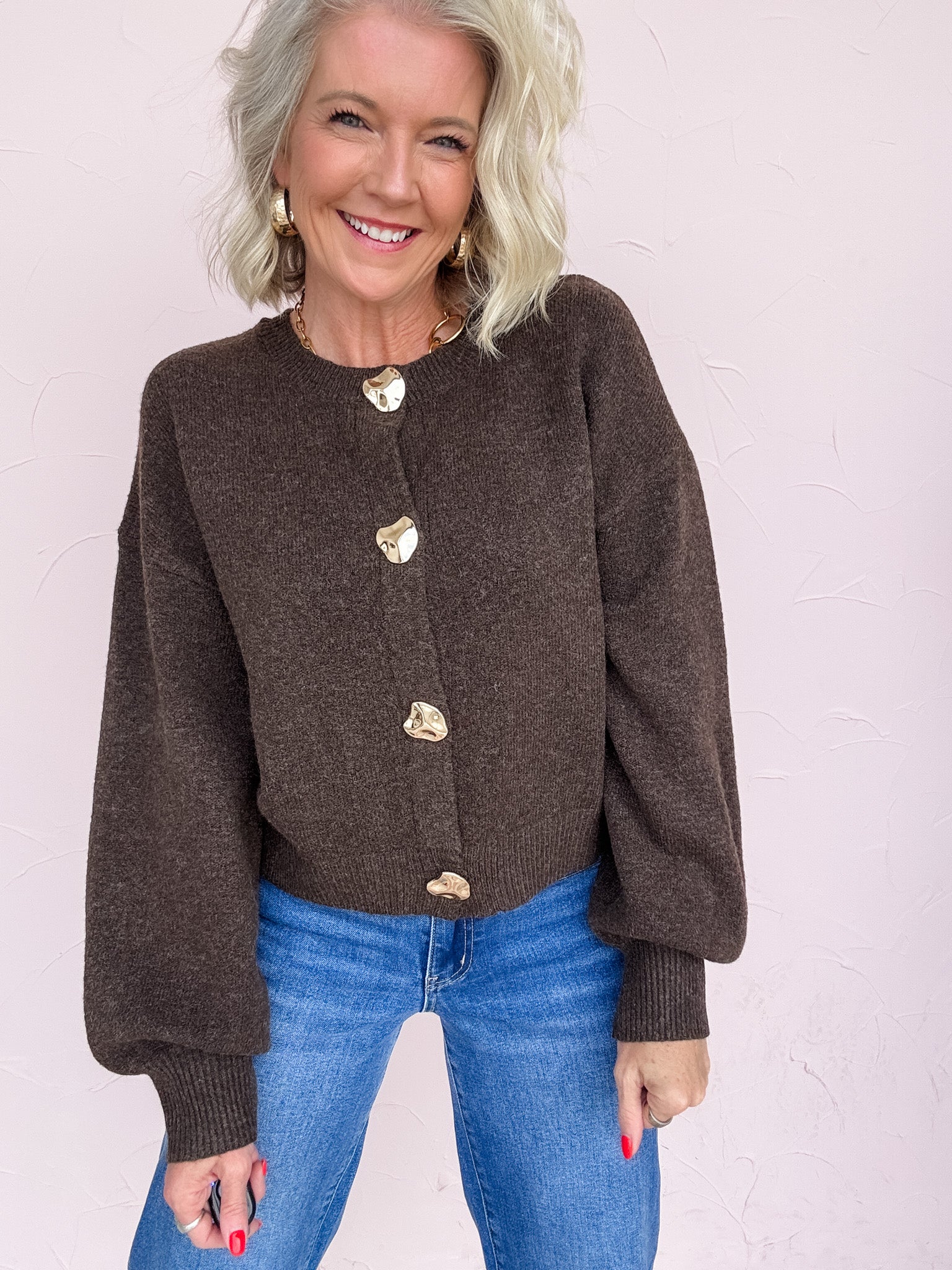 Gilded Truffle Cardigan
