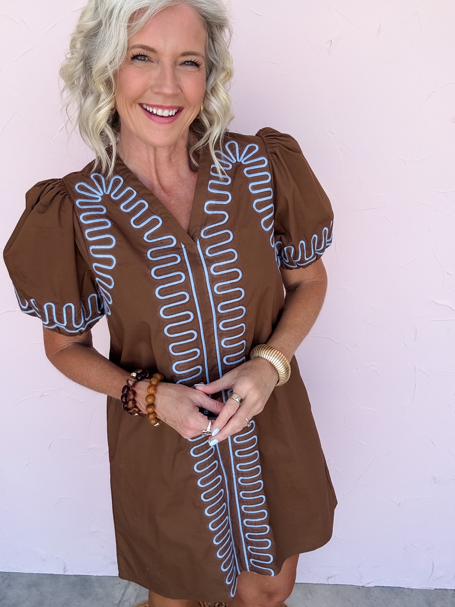 Sunburst Stitch Dress