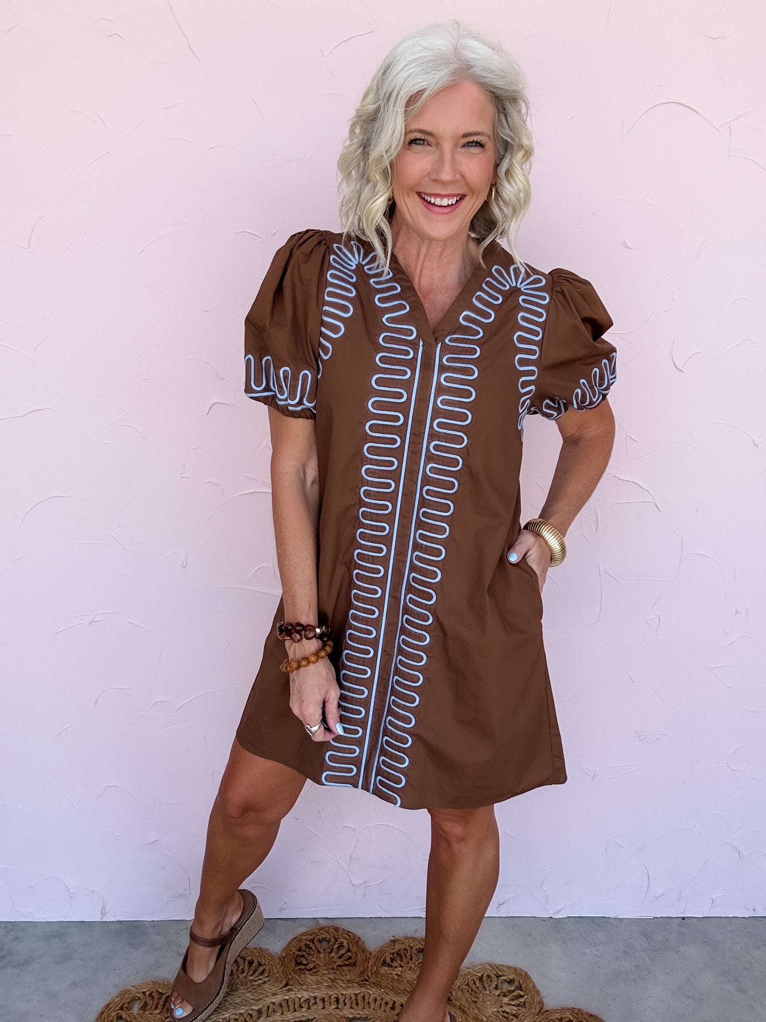 Sunburst Stitch Dress