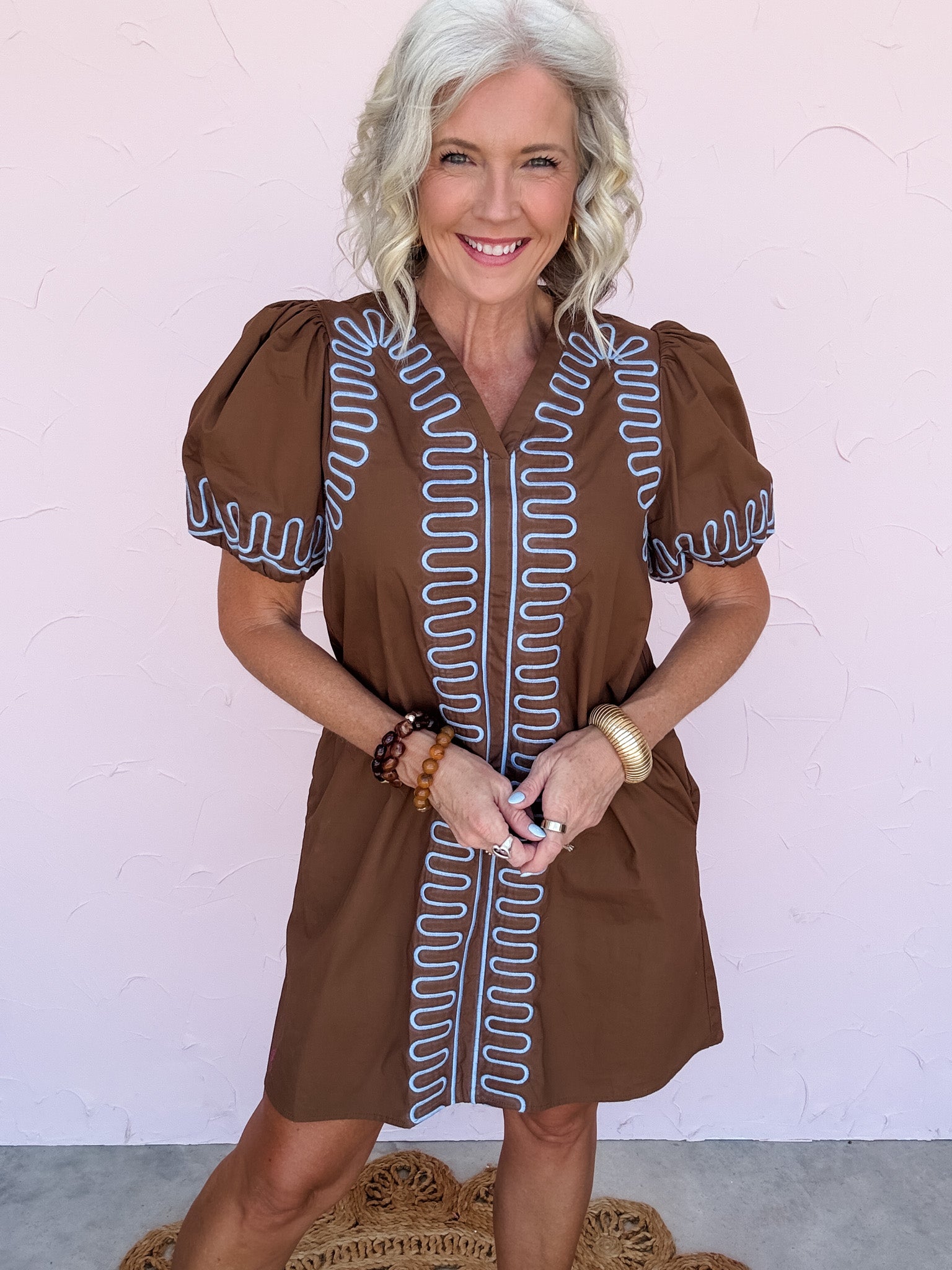 Sunburst Stitch Dress