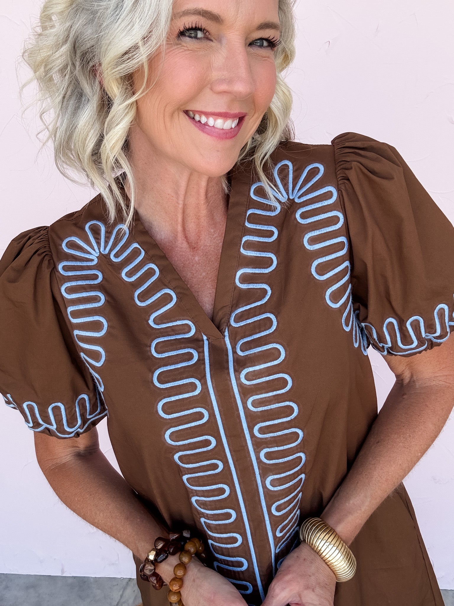 Sunburst Stitch Dress