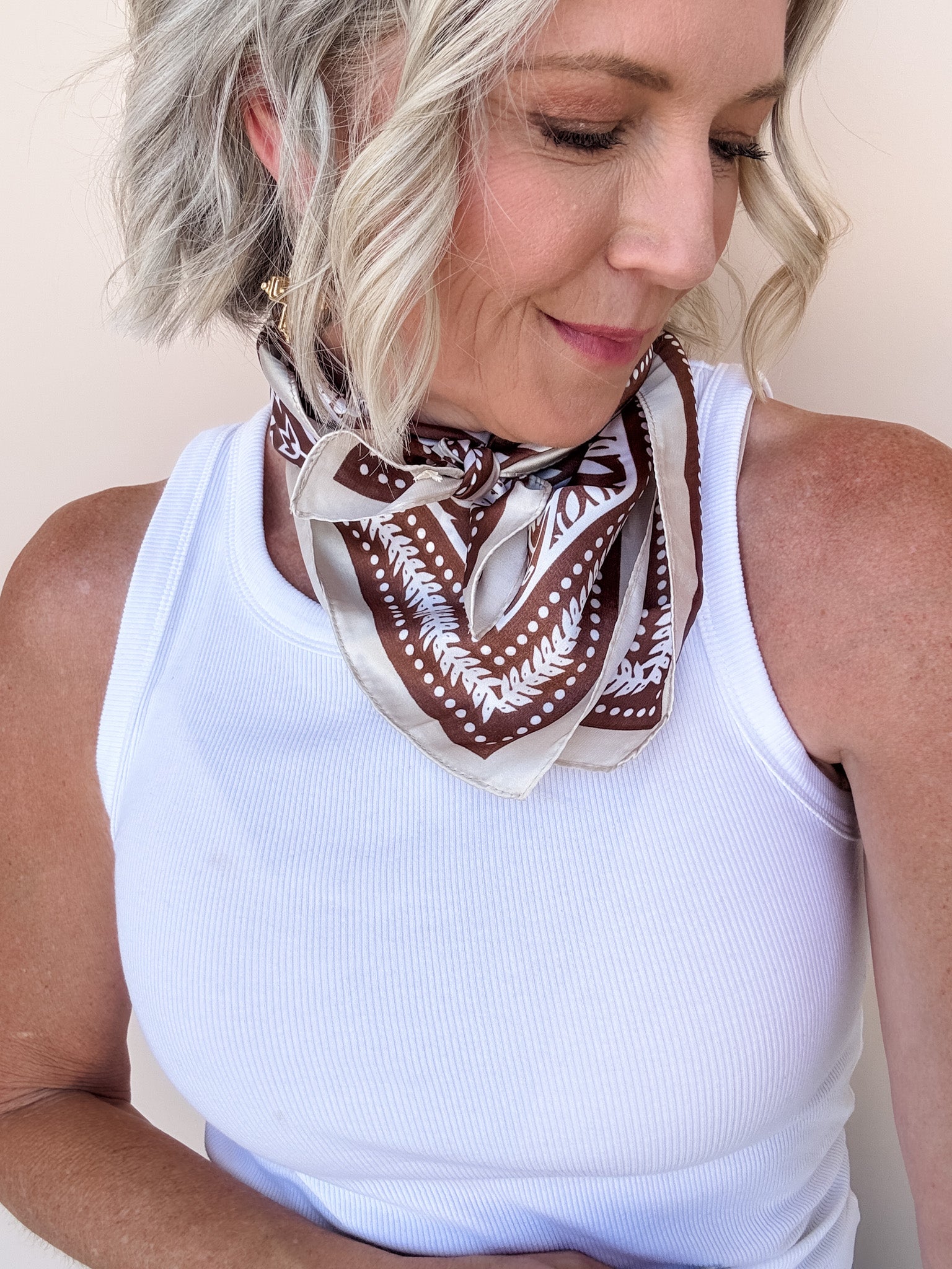 Terracotta Paisley Scarf
