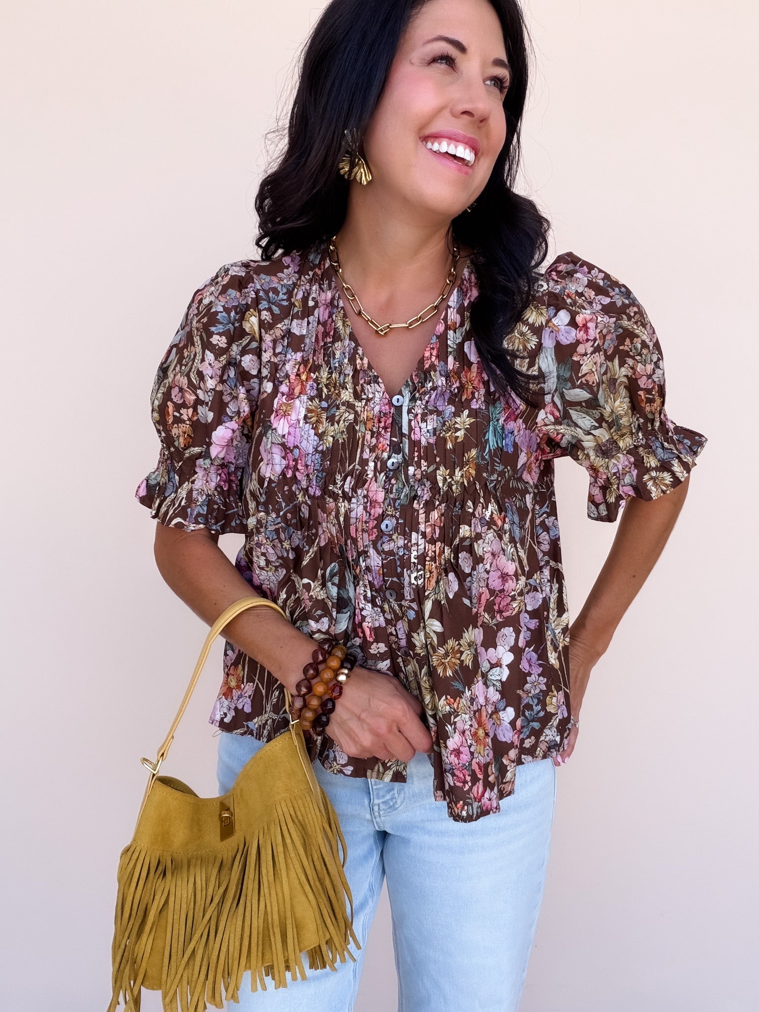 Golden Hour Bucket Bag | Mustard