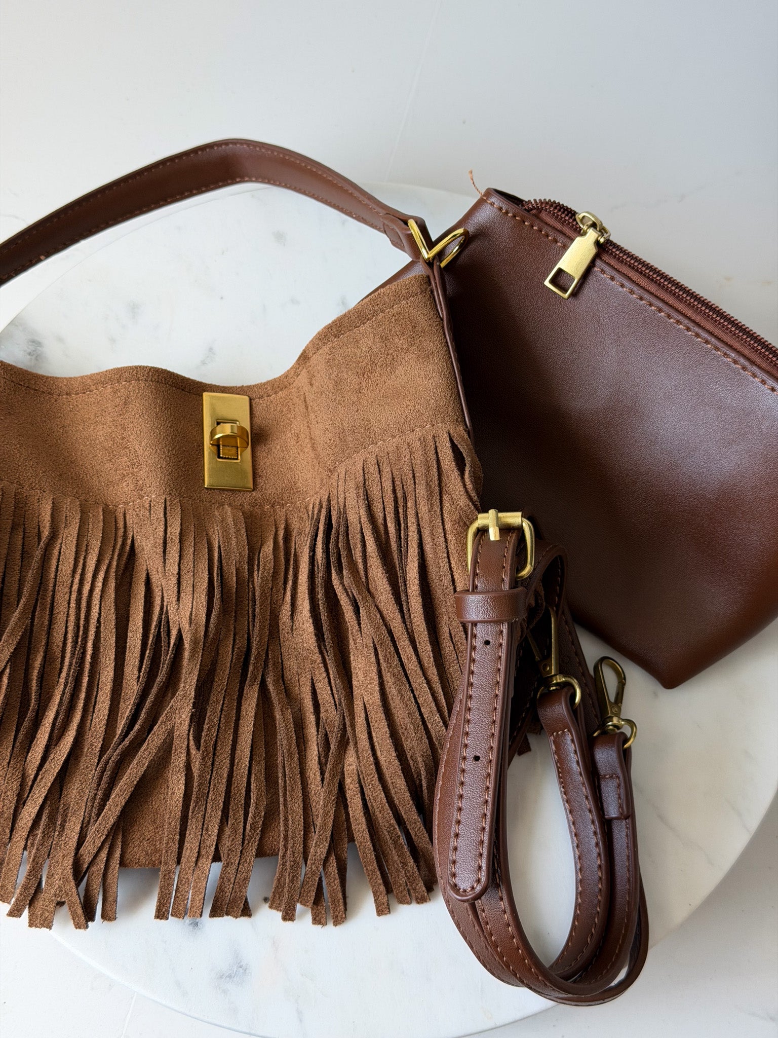 Golden Hour Bucket Bag | Brown