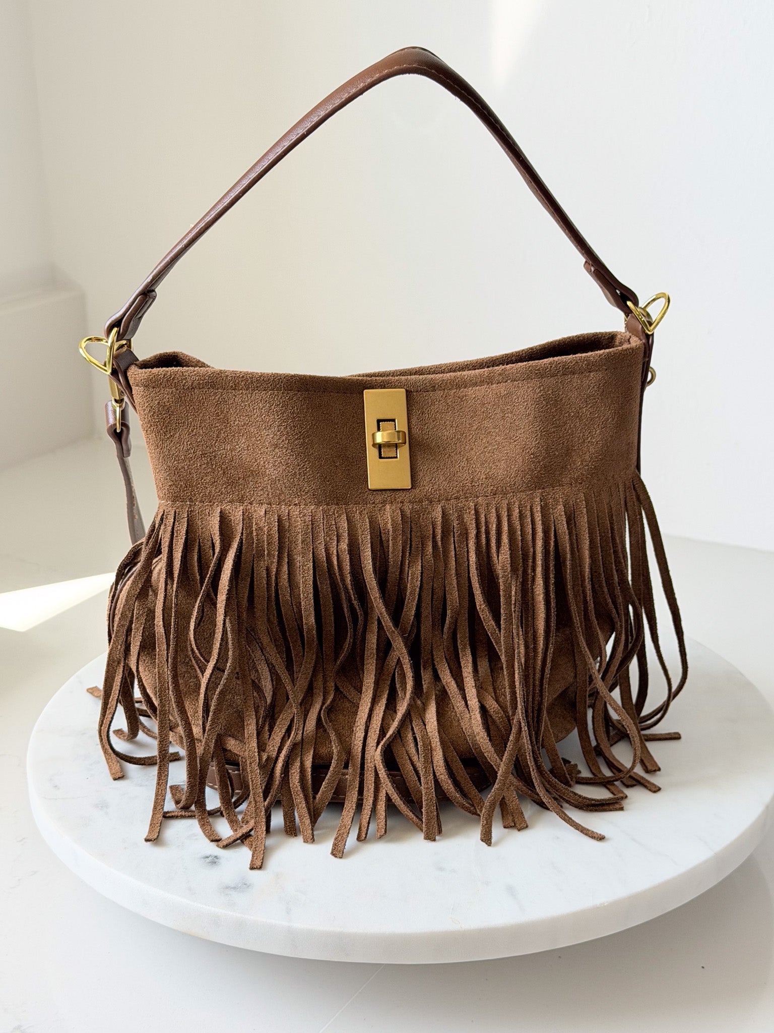 Golden Hour Bucket Bag | Brown