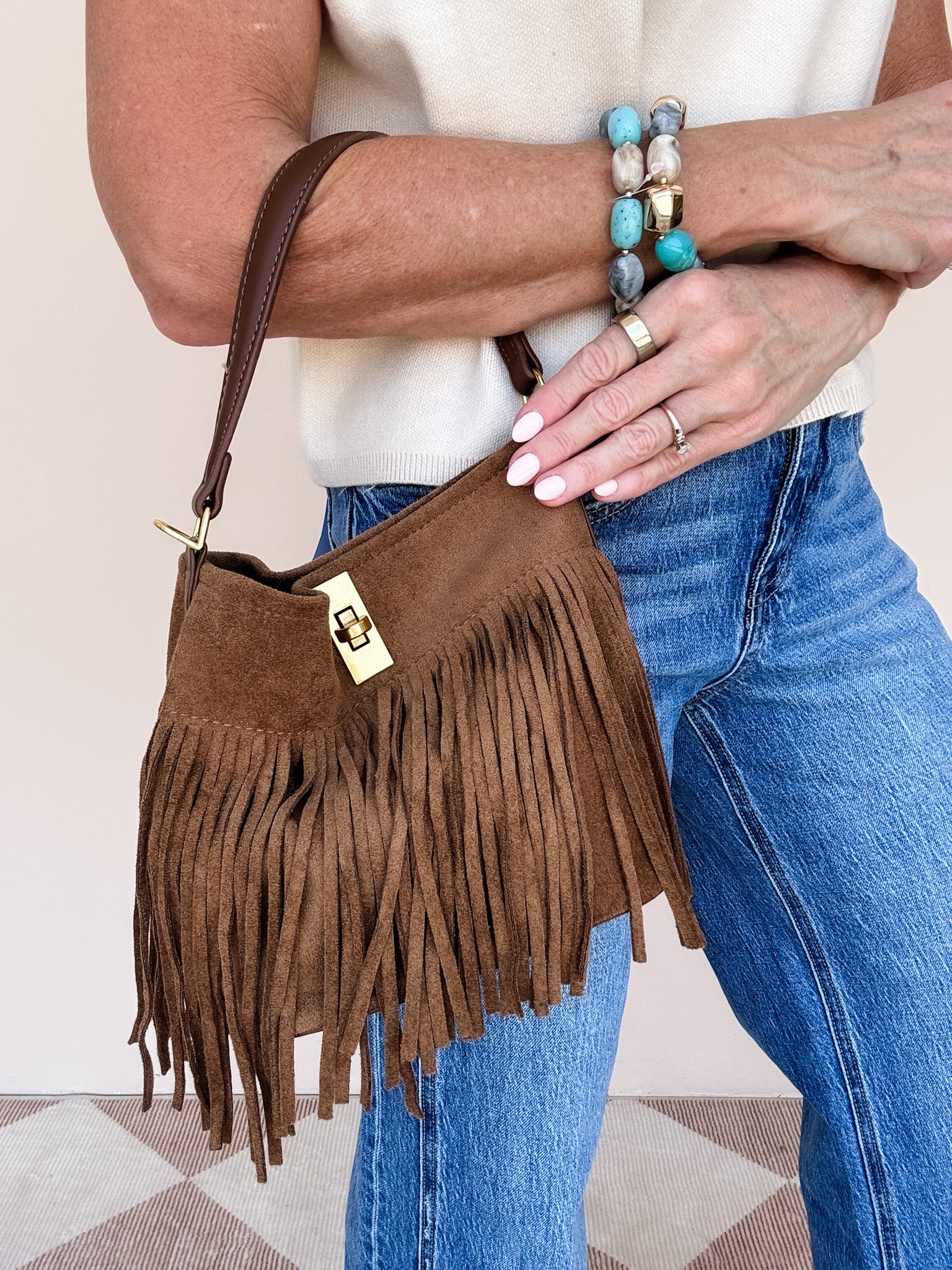 Golden Hour Bucket Bag | Brown