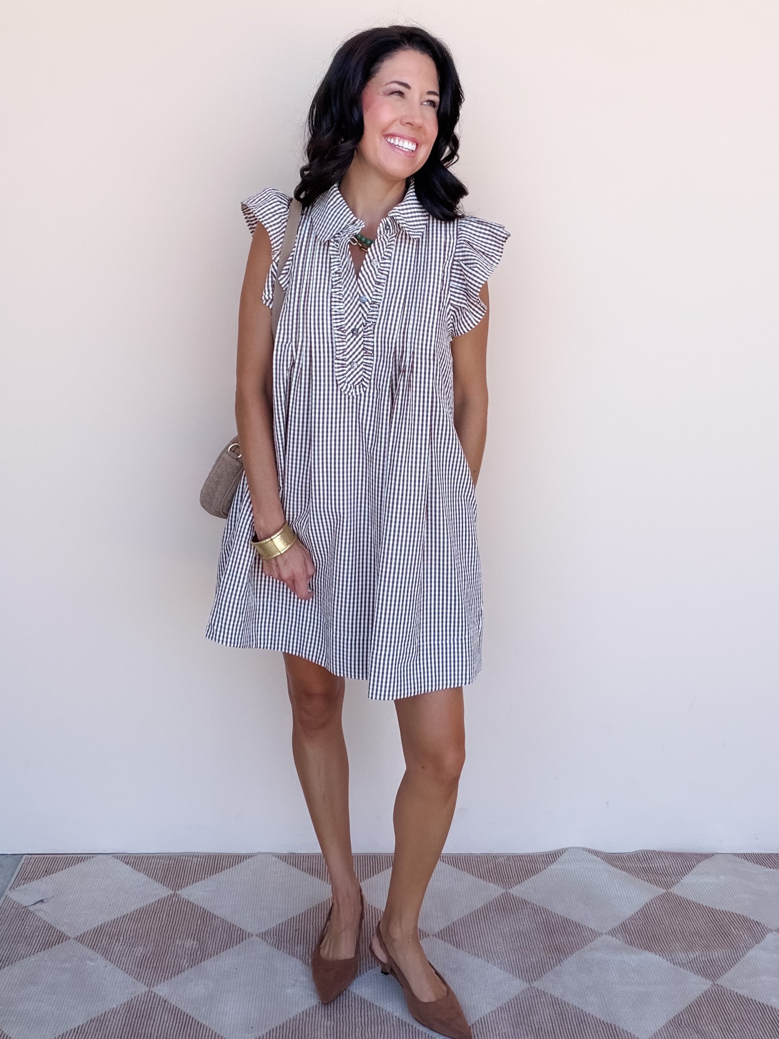 Little Miss Sunshine Dress | Brown