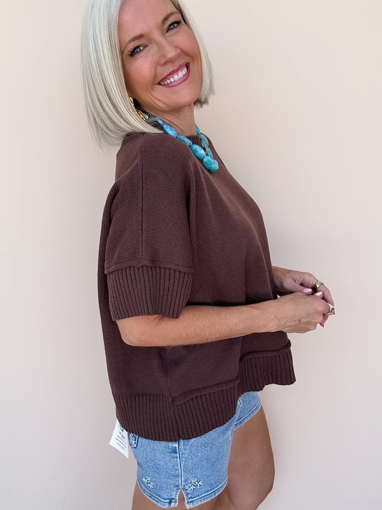Right Touch Sweater | Brown