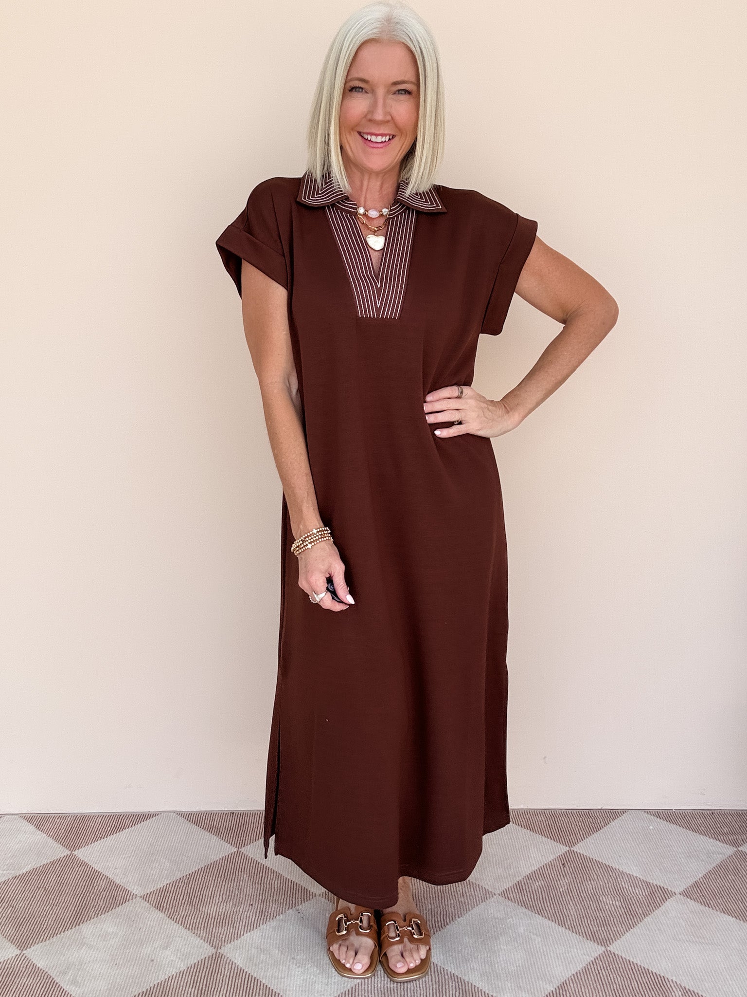 Line of Focus Maxi | Brown