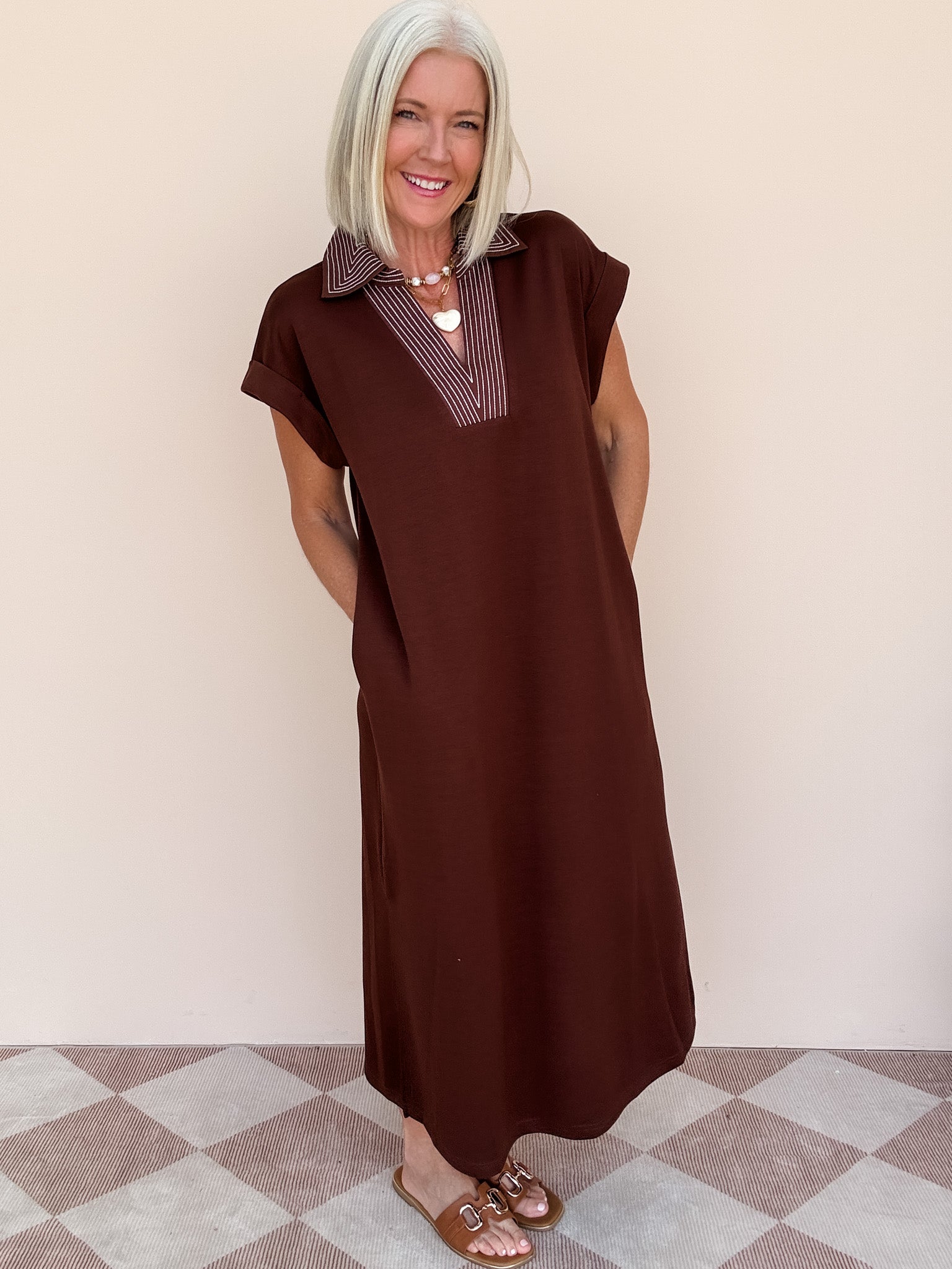Line of Focus Maxi | Brown