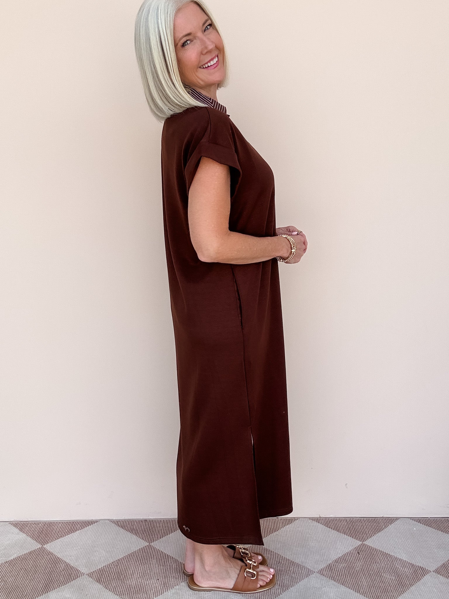 Line of Focus Maxi | Brown