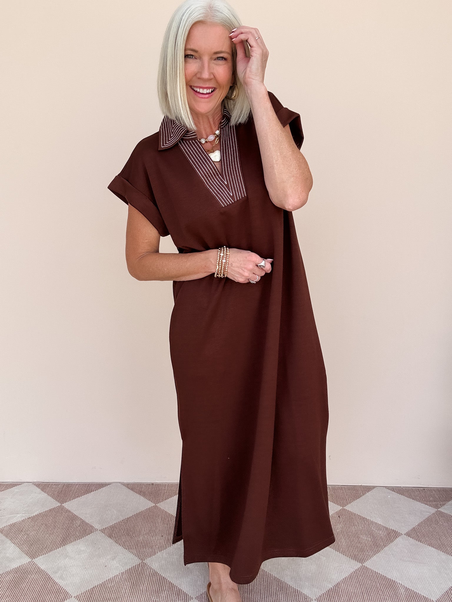 Line of Focus Maxi | Brown